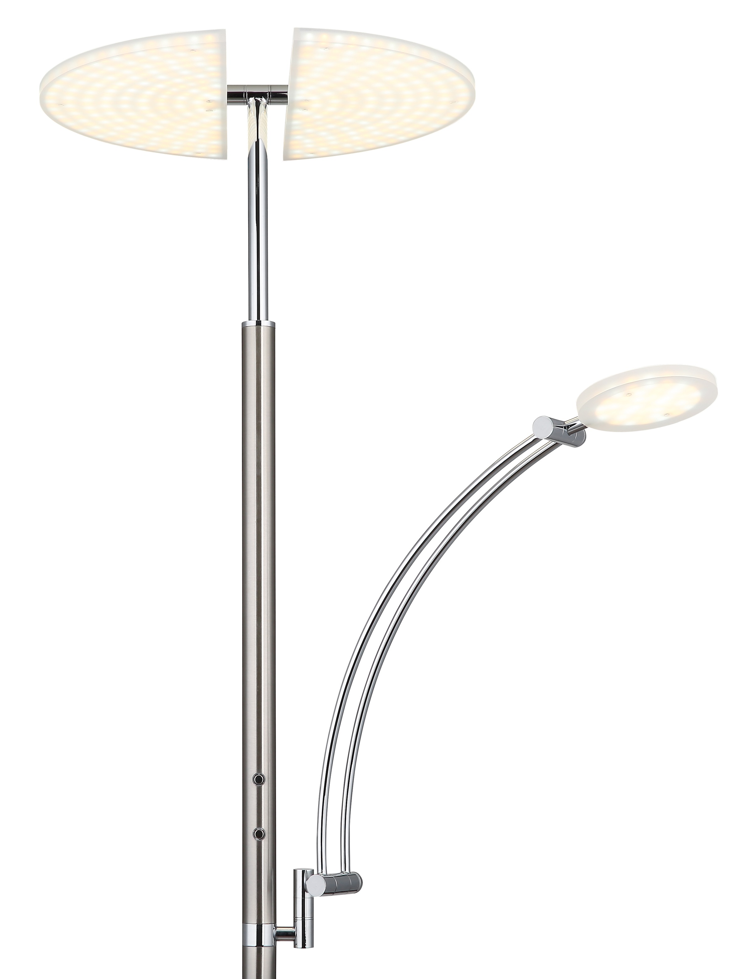 GLOBO LIGHTING Stehlampe »TIRANA« LED-Modul 1 Stk. Deckenfluter Metall, Acryl satiniert, dimmbar, LED 40W