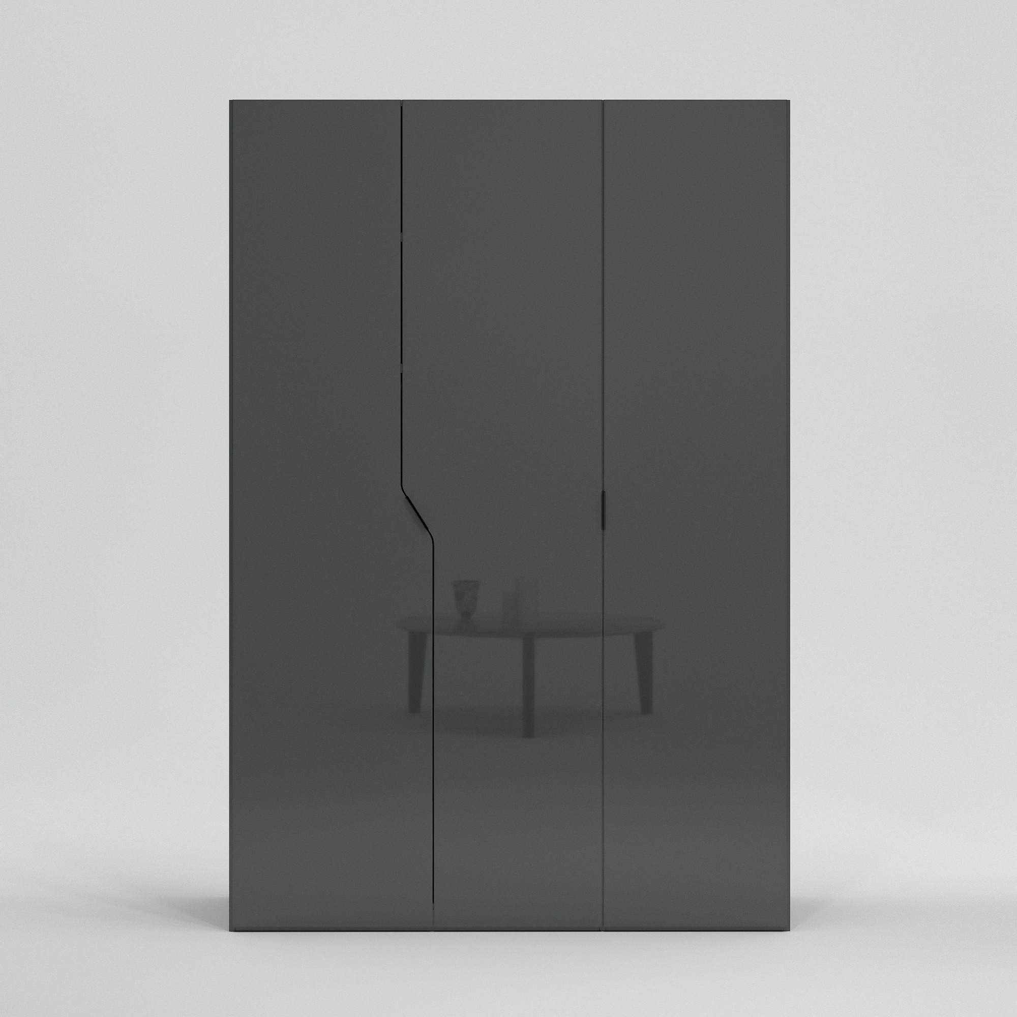 Home affaire Kleiderschrank "AMETISTA, Drehtürenschrank, designgeformten Fr günstig online kaufen