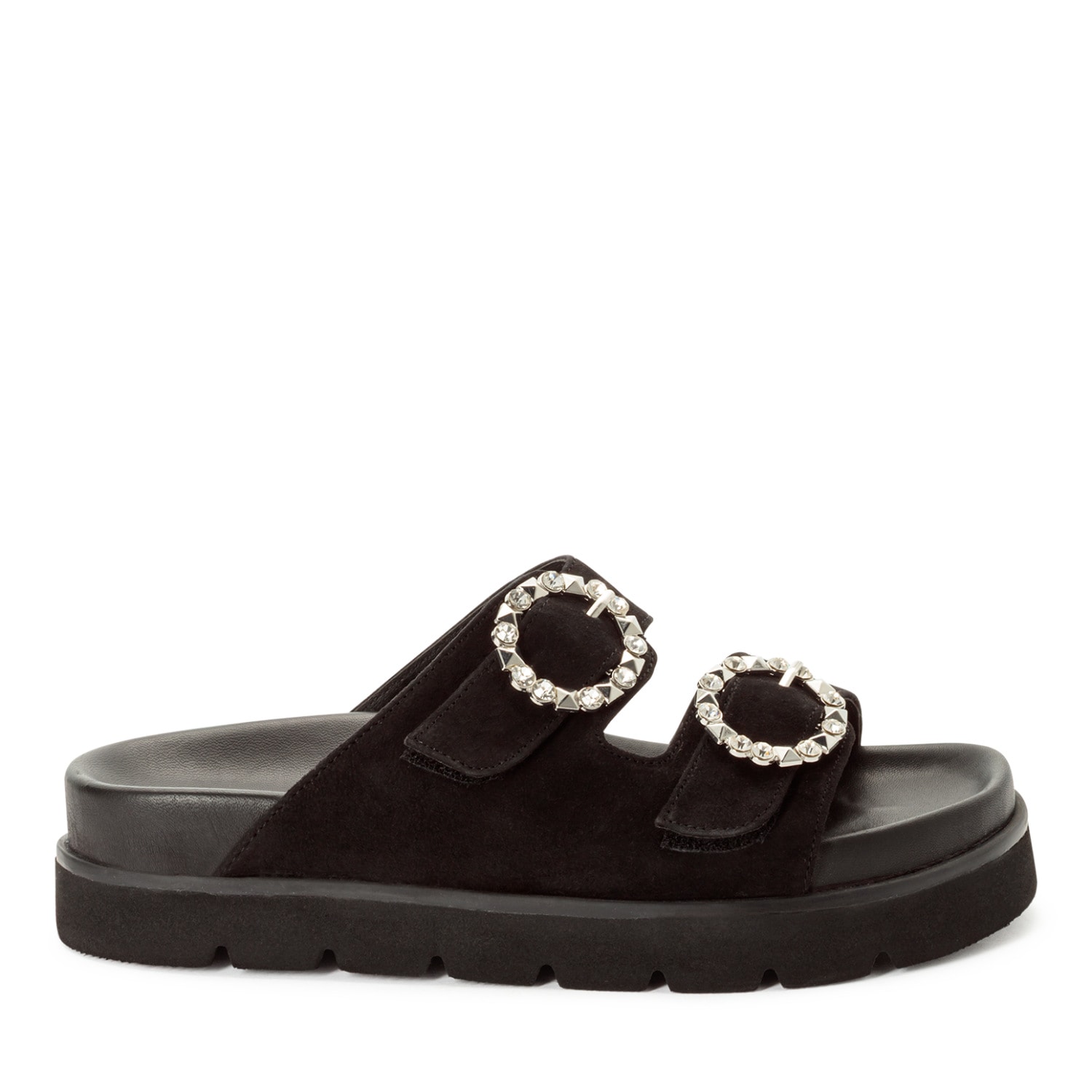 Tamaris Pantolette  Sommerschuh mit schmuckbesetzten, verstellbaren Schnallen