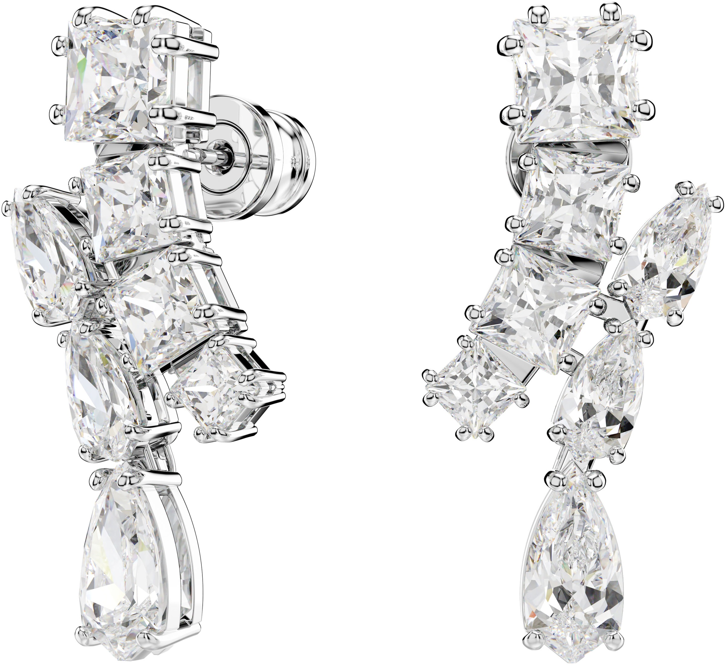 Swarovski Paar Ohrstecker »Schmuck Geschenk Matrix Drop-Ohrhänger, 5700418«, mit Swarovski® Zirkonia (synth.)