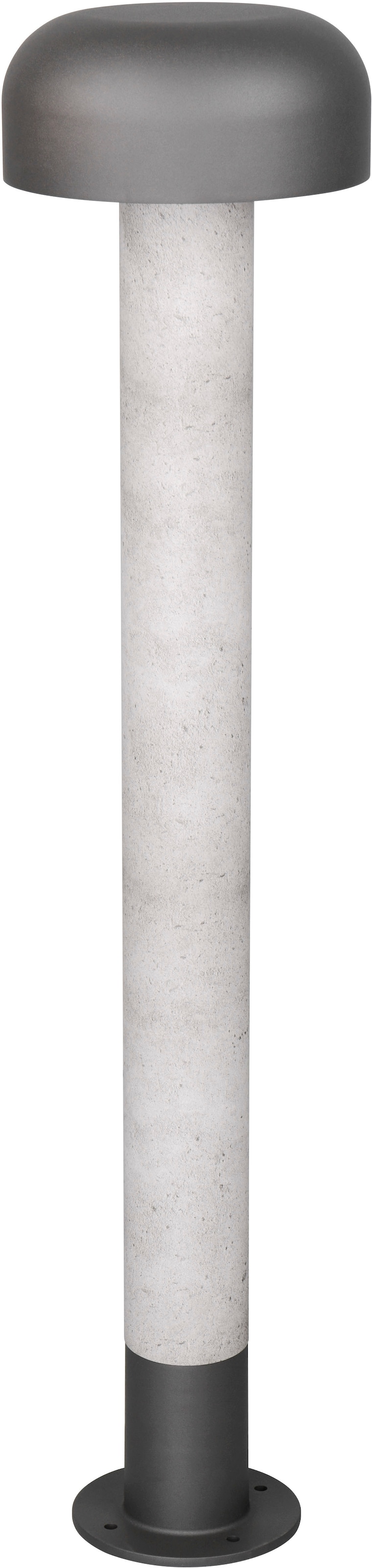TRIO Leuchten Außen-Stehlampe »FRASER, Outdoor Stehleuchte Höhe 85cm, exkl 1x E27 max 10W, IP54«, 1 flammig, Leuchtmittel E27 | Leuchtmittel wechselbar, Stehlampe Garten Terrasse, Ø 19cm Höhe 85cm, wechselbares Leuchtmittel