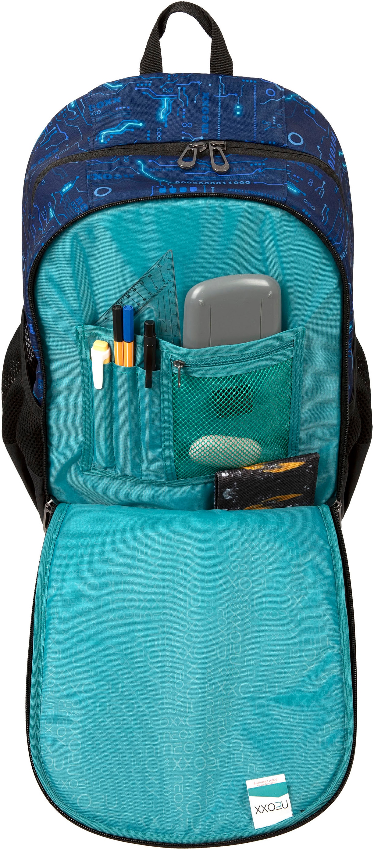 neoxx Schulrucksack »Flow, Next Level«, teilweise aus recyceltem Material
