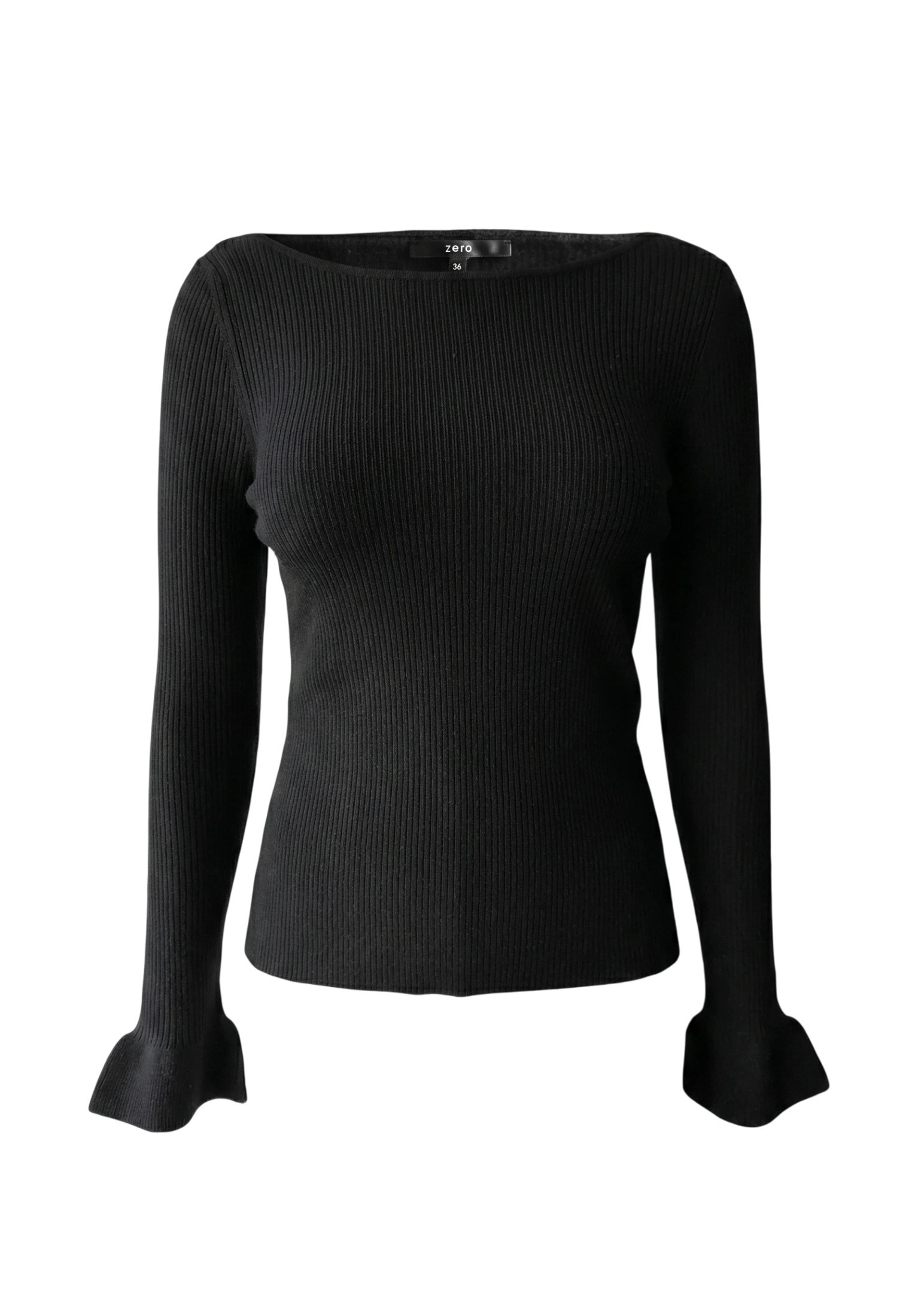 Zero Strickpullover »Damen mit Rüschen« 1 tlg. Struktur
