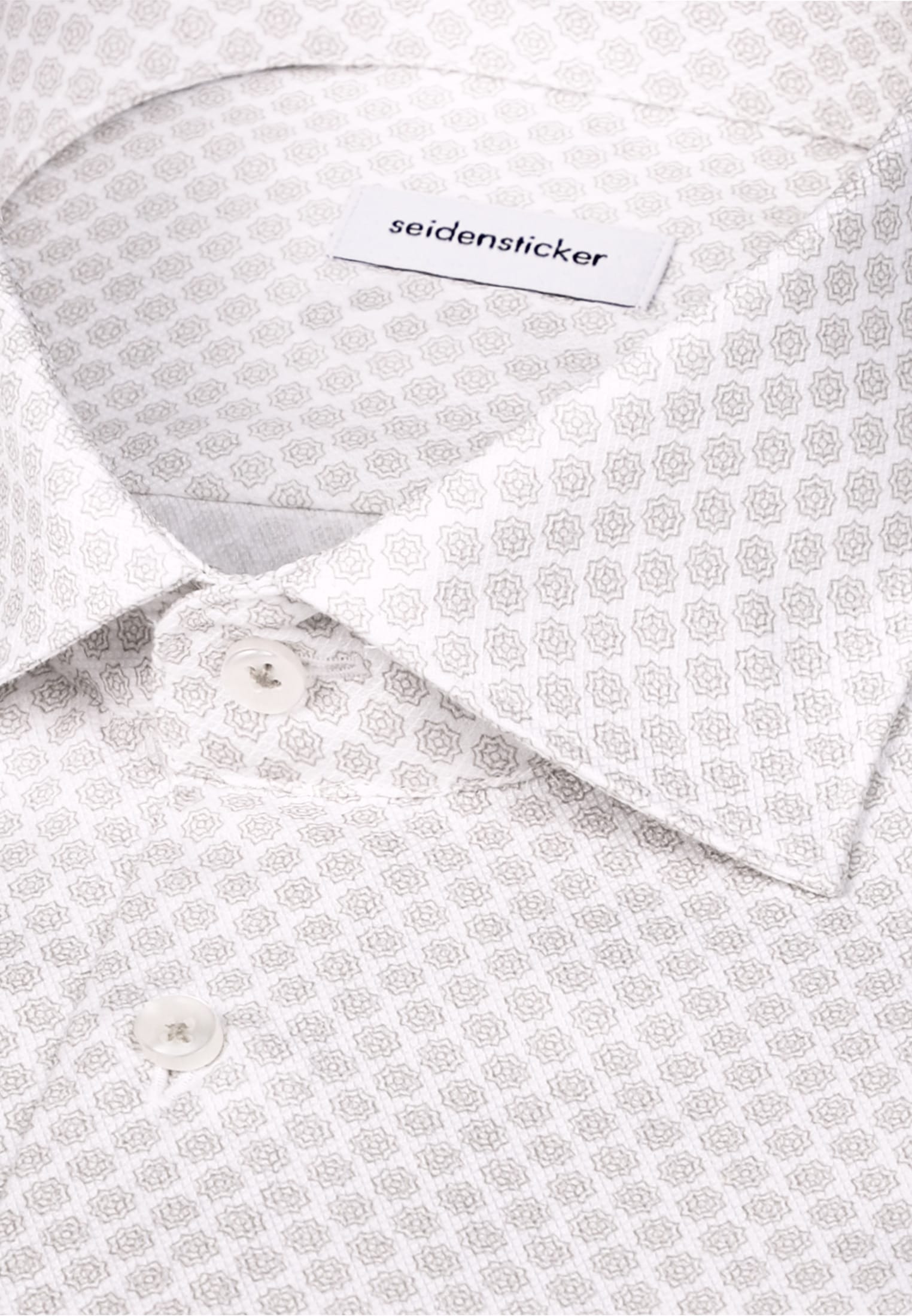 seidensticker Businesshemd »Schwarze Rose« Regular 1/2 Kentkragen Druck