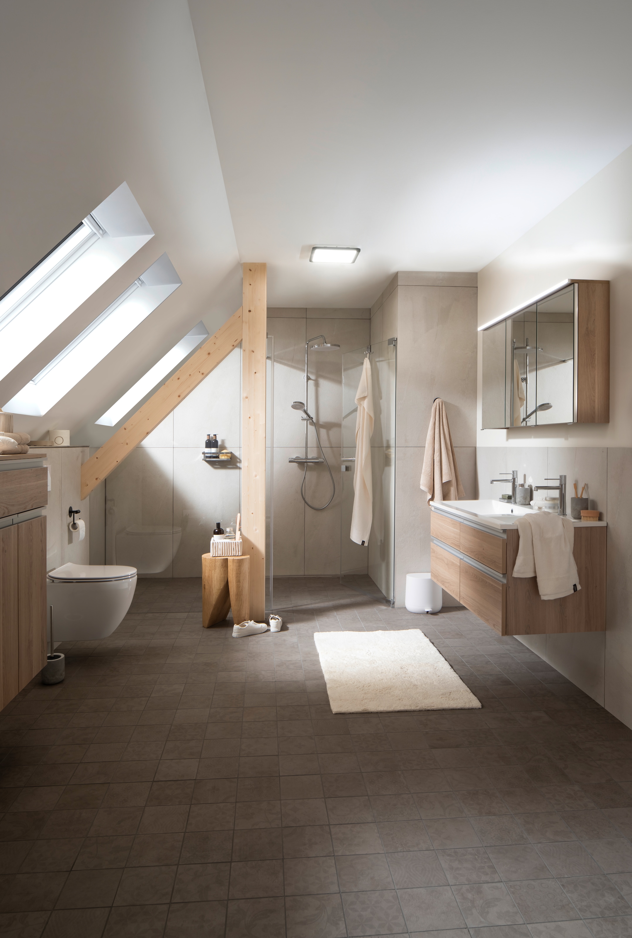 SCHÖNER WOHNEN-Kollektion Badematte »Bahamas  Uni« Höhe 30 mm fußbodenheizungsgeeignet beidseitig verwendbar