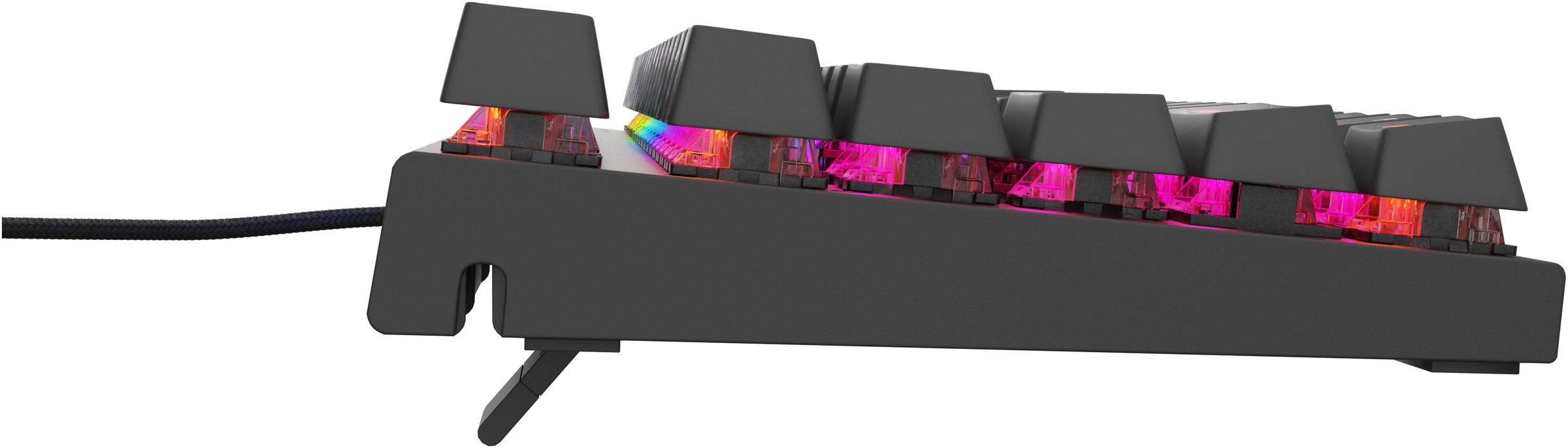 Genesis Gaming-Tastatur »THOR 303 TKL« (Antirutsch-Füße | Funktionstasten | Makrotasten | Multimedia-Tasten | Profil-Speicher | USB-Anschluss | Windows-Sperrtaste)