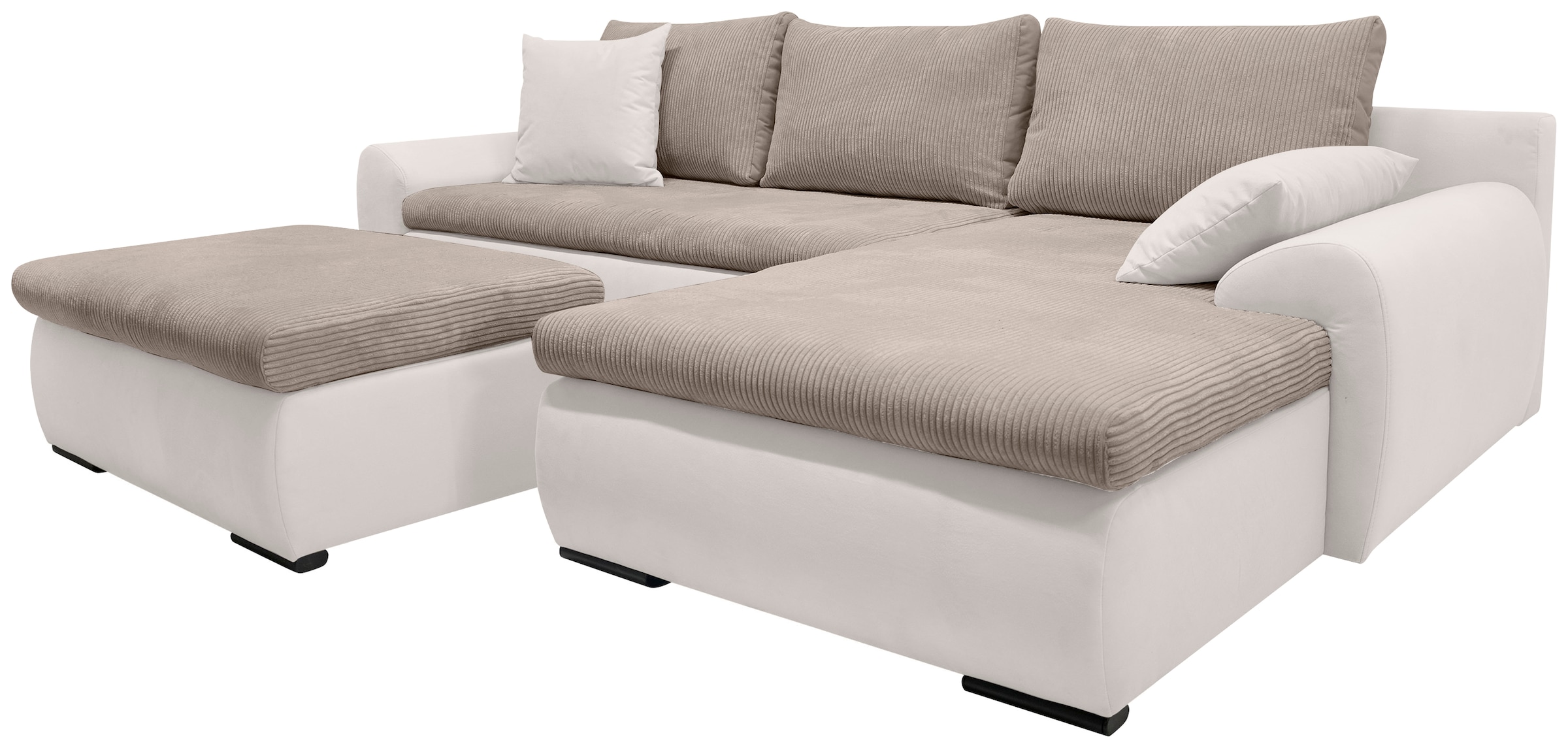 Home affaire Ecksofa »Win L-Form«, wahlweise mit Bettfunktion und Bettkasten