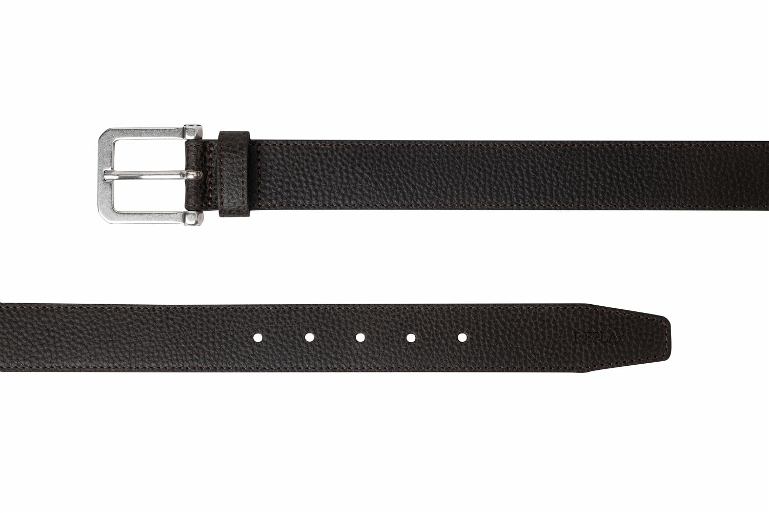 Replay Ledergürtel aus gewalktem Leder