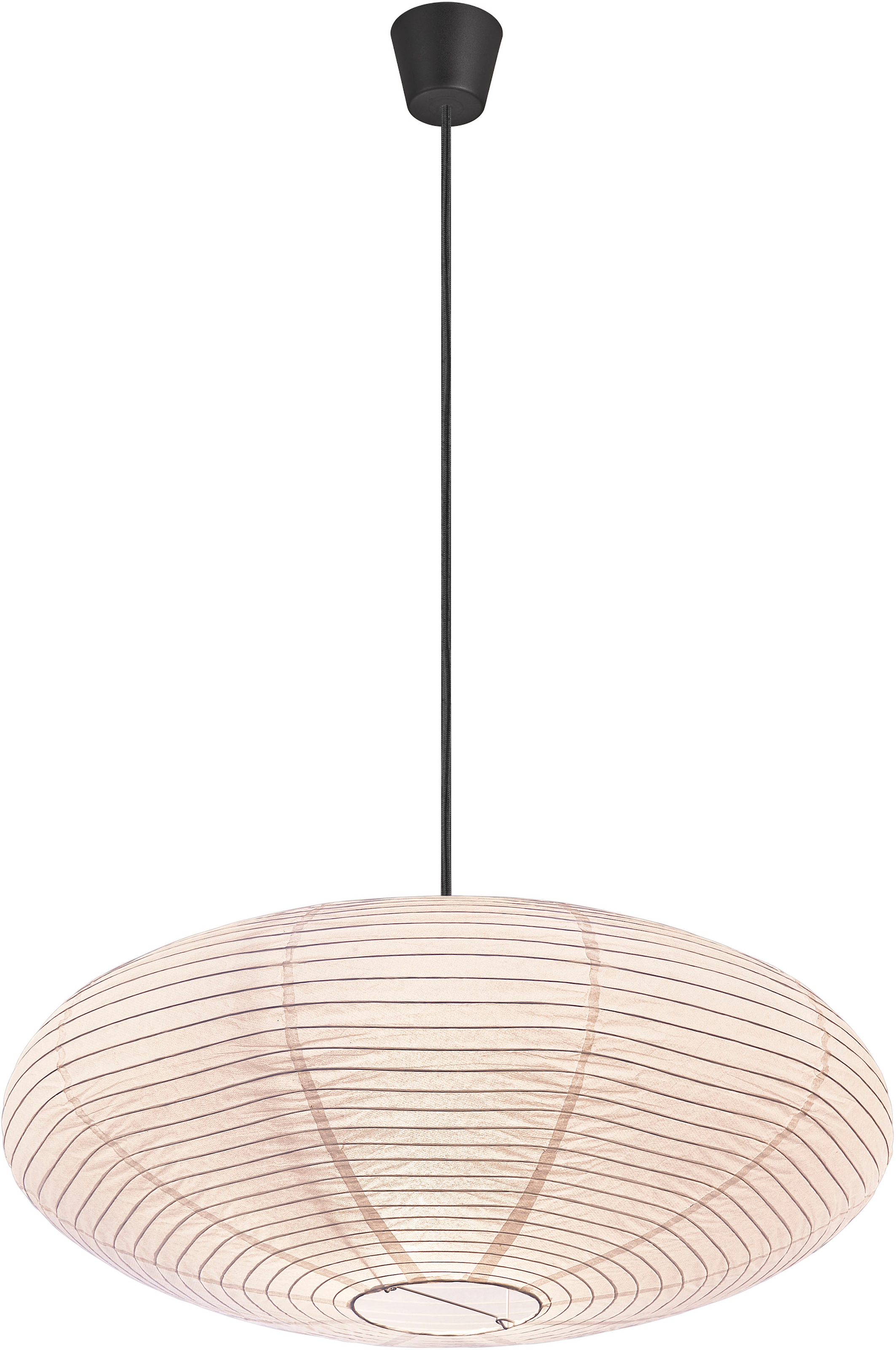 Nordlux Pendelleuchte »Villo Lampenschirm ohne Pendel/Fassung«, Natürliches Material, Retro-Design, Bietet ein weiches, diffuses Licht