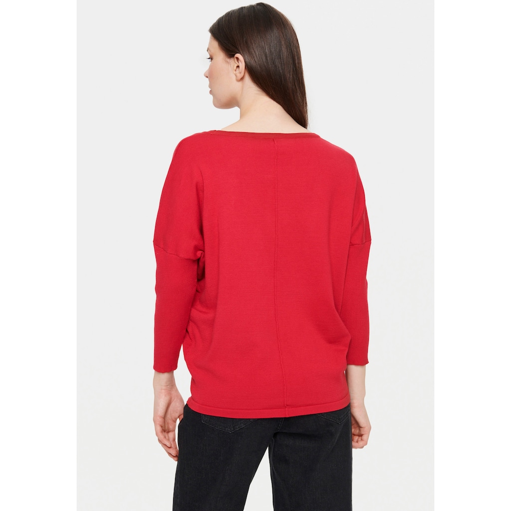 Saint Tropez Rundhalspullover »A2561, MilaSZ R-Neck Pullover«