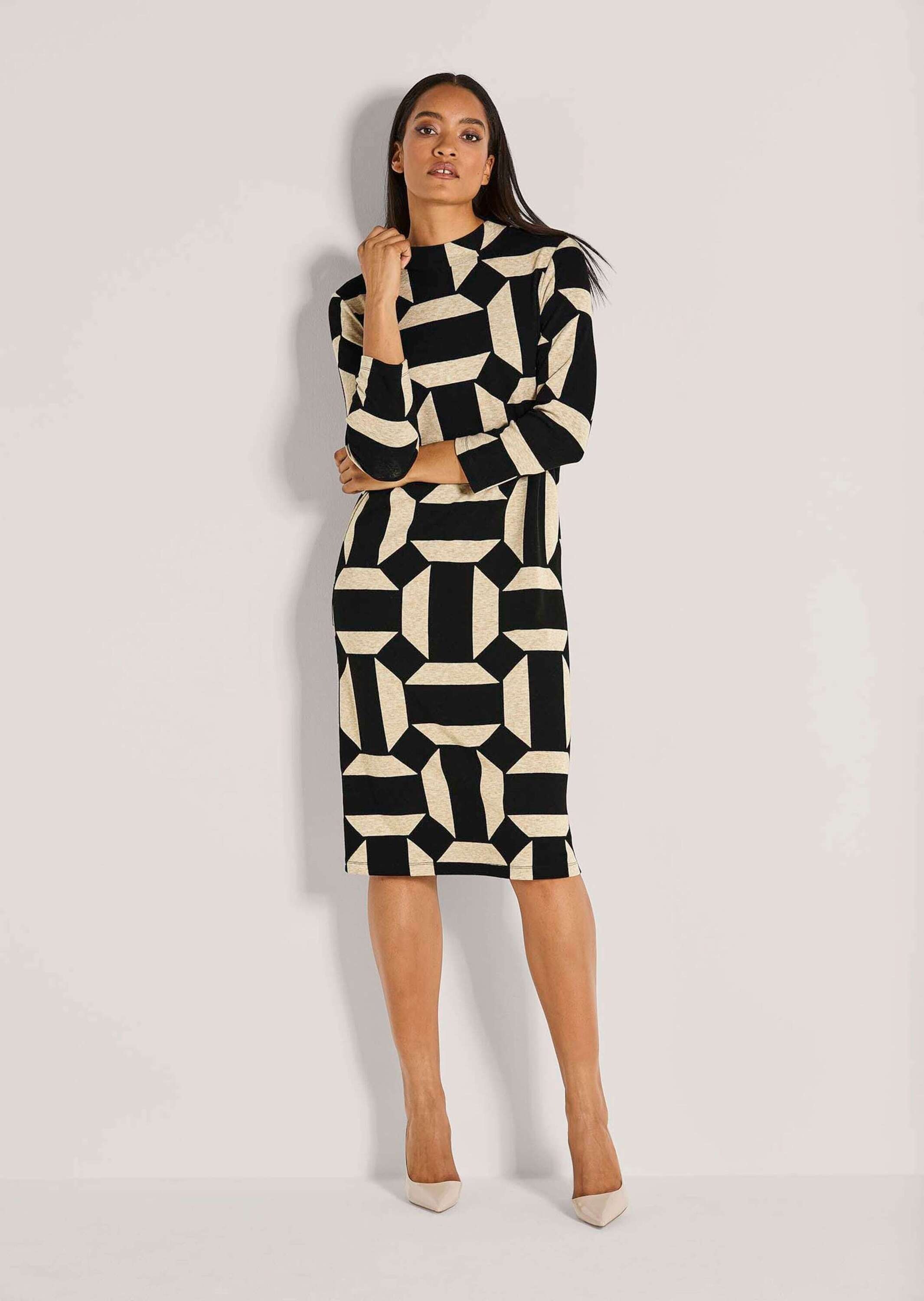 Thumbnail - MADELEINE Jerseykleid "Kleid Elegantes Kleid mit Grafik-Print"