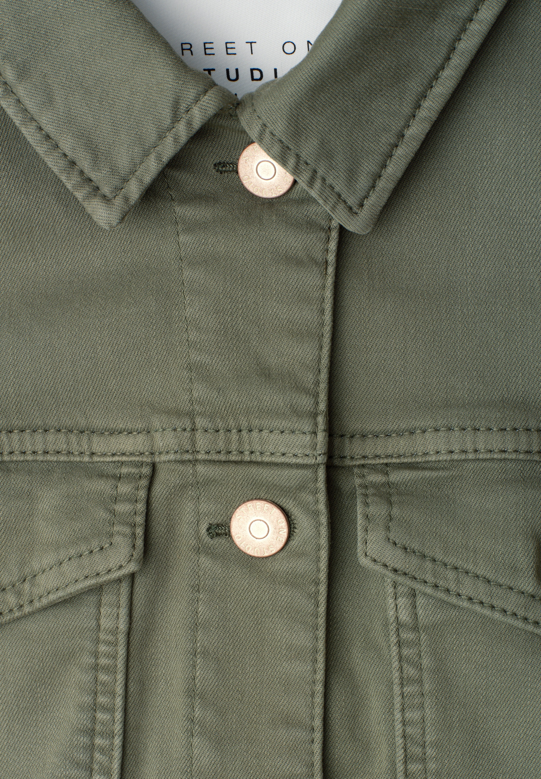 STREET ONE STUDIO Jeansjacke ohne Kapuze im Denim-Style