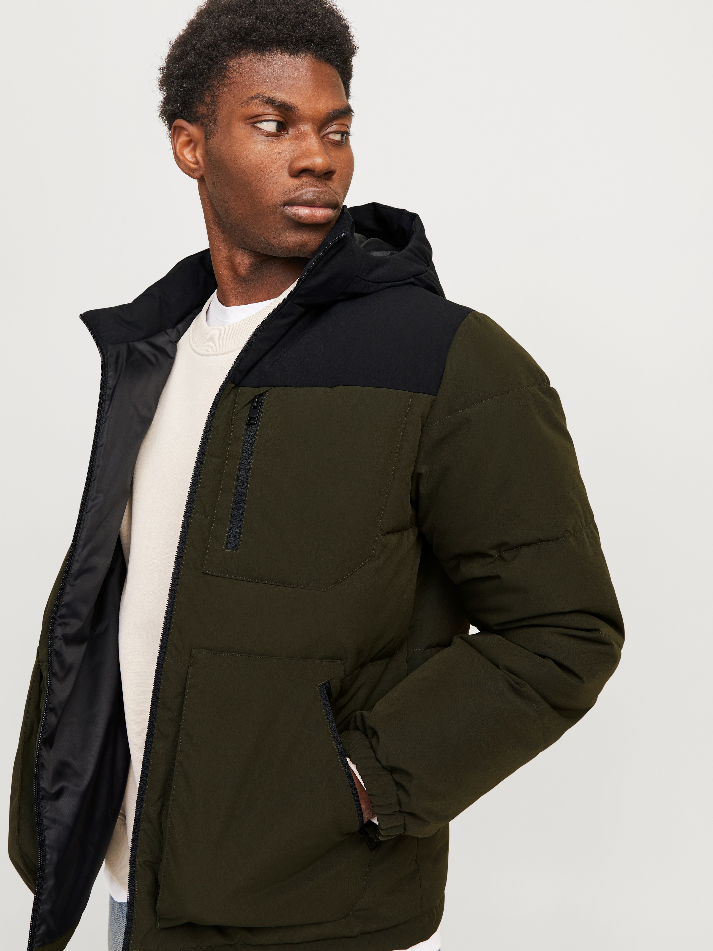 Jack & Jones Steppjacke »JJEOTTO PUFFER JACKET SN«, mit Kapuze
