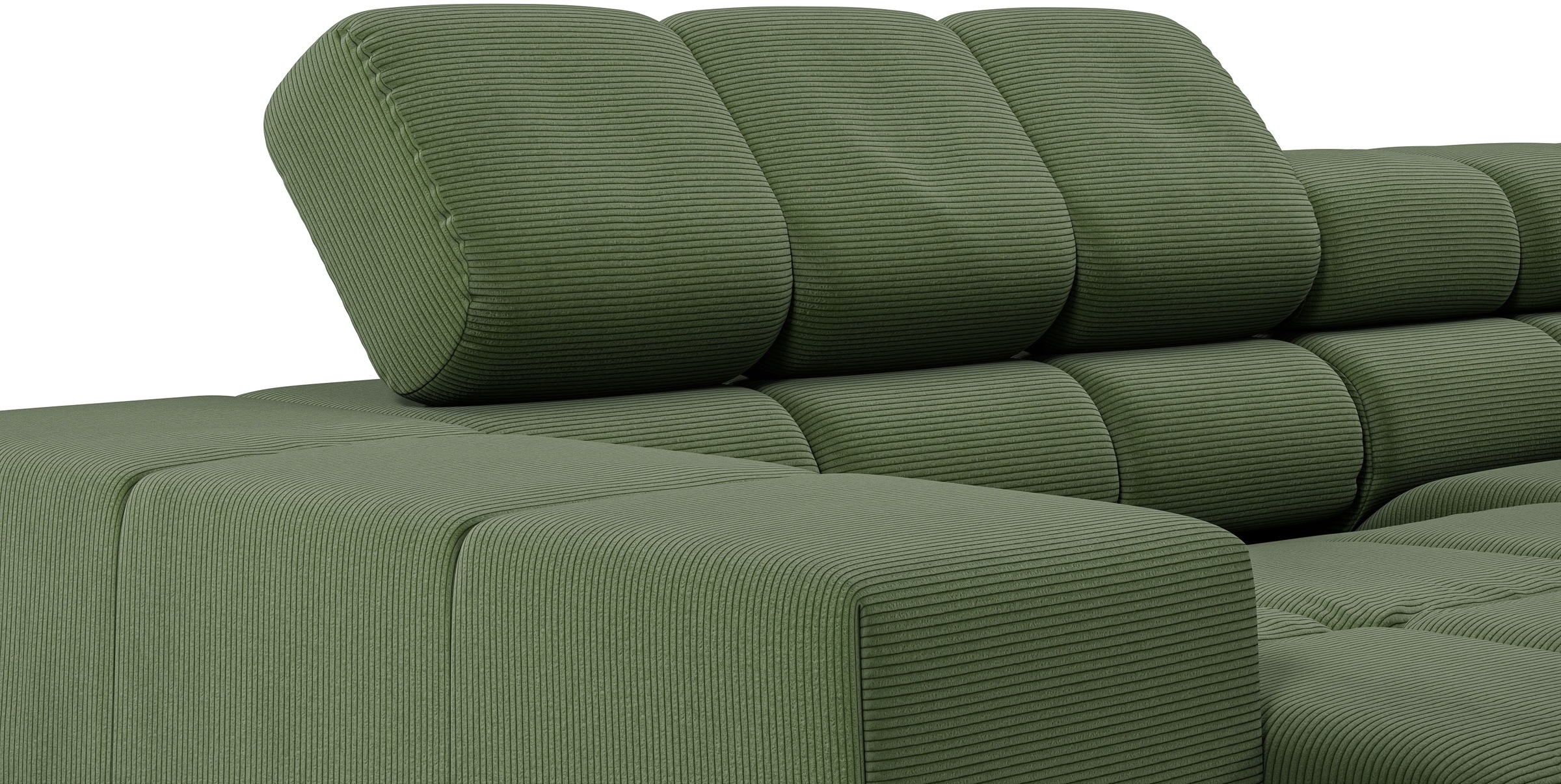 INOSIGN Ecksofa »Ancona, incl. Kopfteilverstellung + 3 Zierkissen, L-Form, bequem«, wahlweise motorische Sitztiefenverstellung, B/T(H: 249/215/70 cm