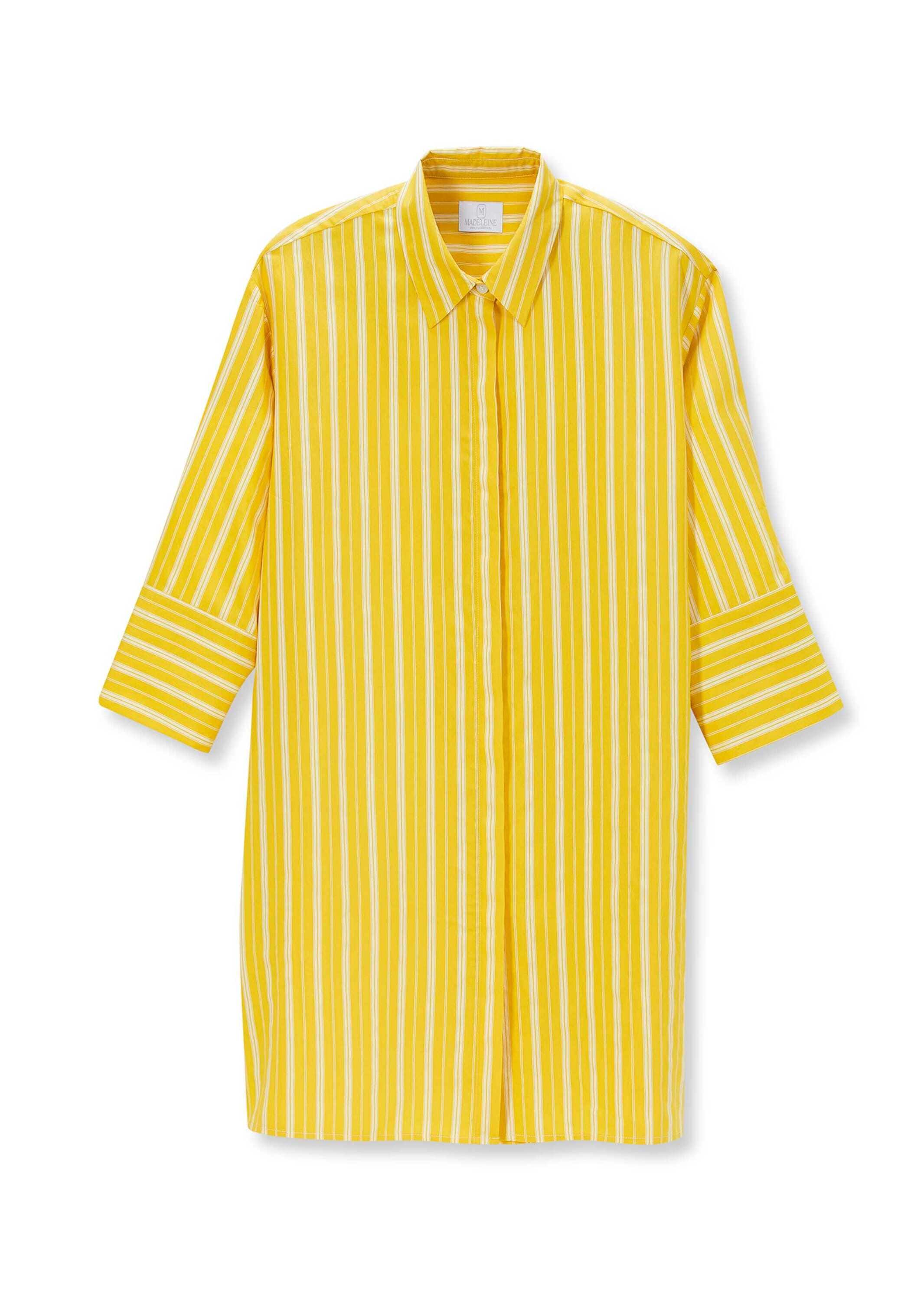 MADELEINE Hemdbluse "Hemd Langes Hemd mit Webstreifen und 3/4-Ärmeln" günstig online kaufen