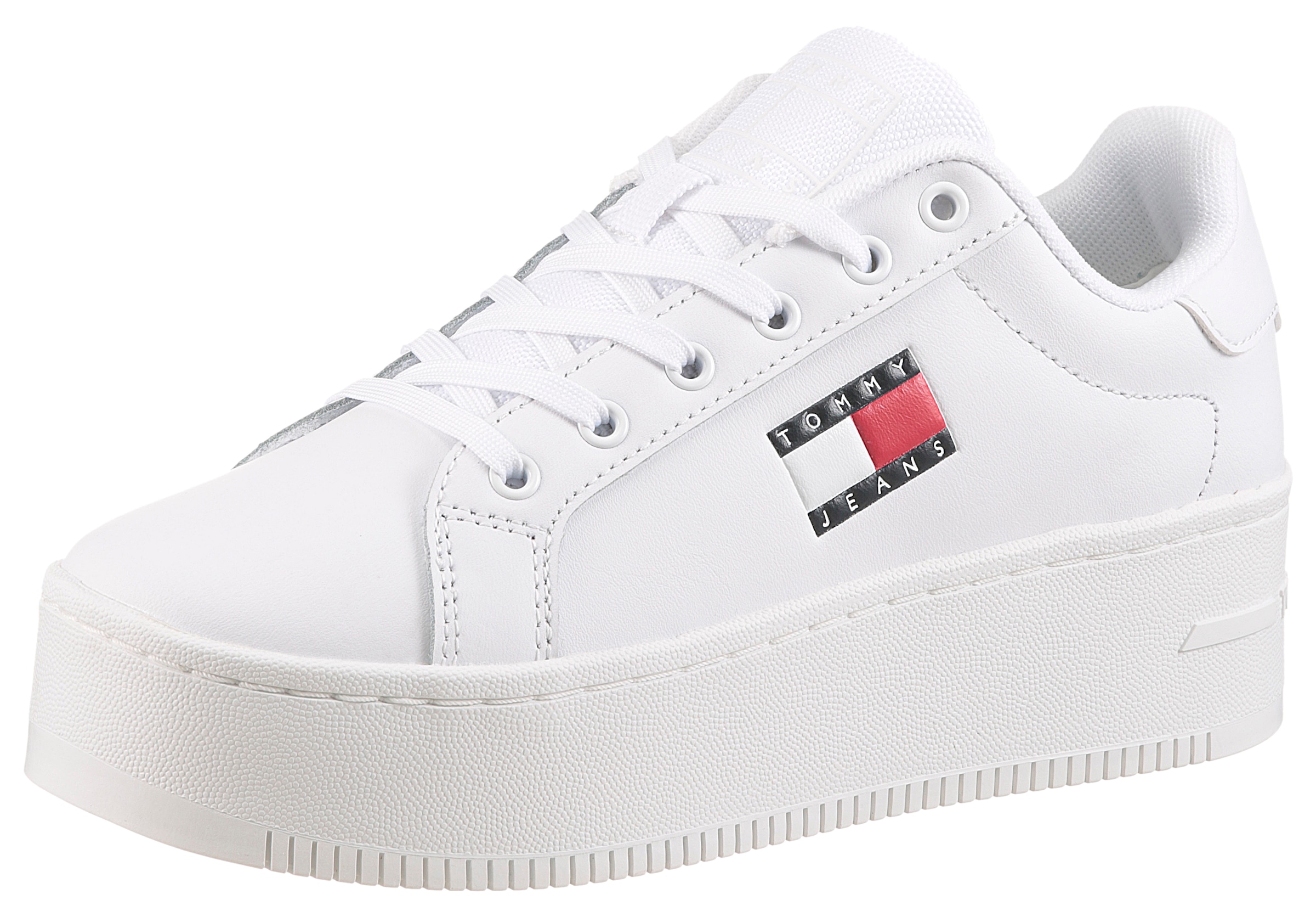Tommy Jeans Plateausneaker "TJW FLATFORM SNEAKER", Freizeitschuh, Halbschuh günstig online kaufen
