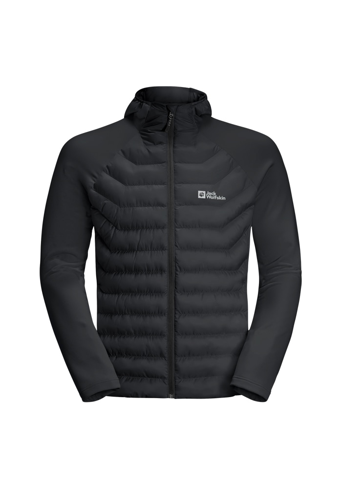 Jack Wolfskin Hybridjacke "ROUTEBURN PRO HYBRID M", mit Kapuze