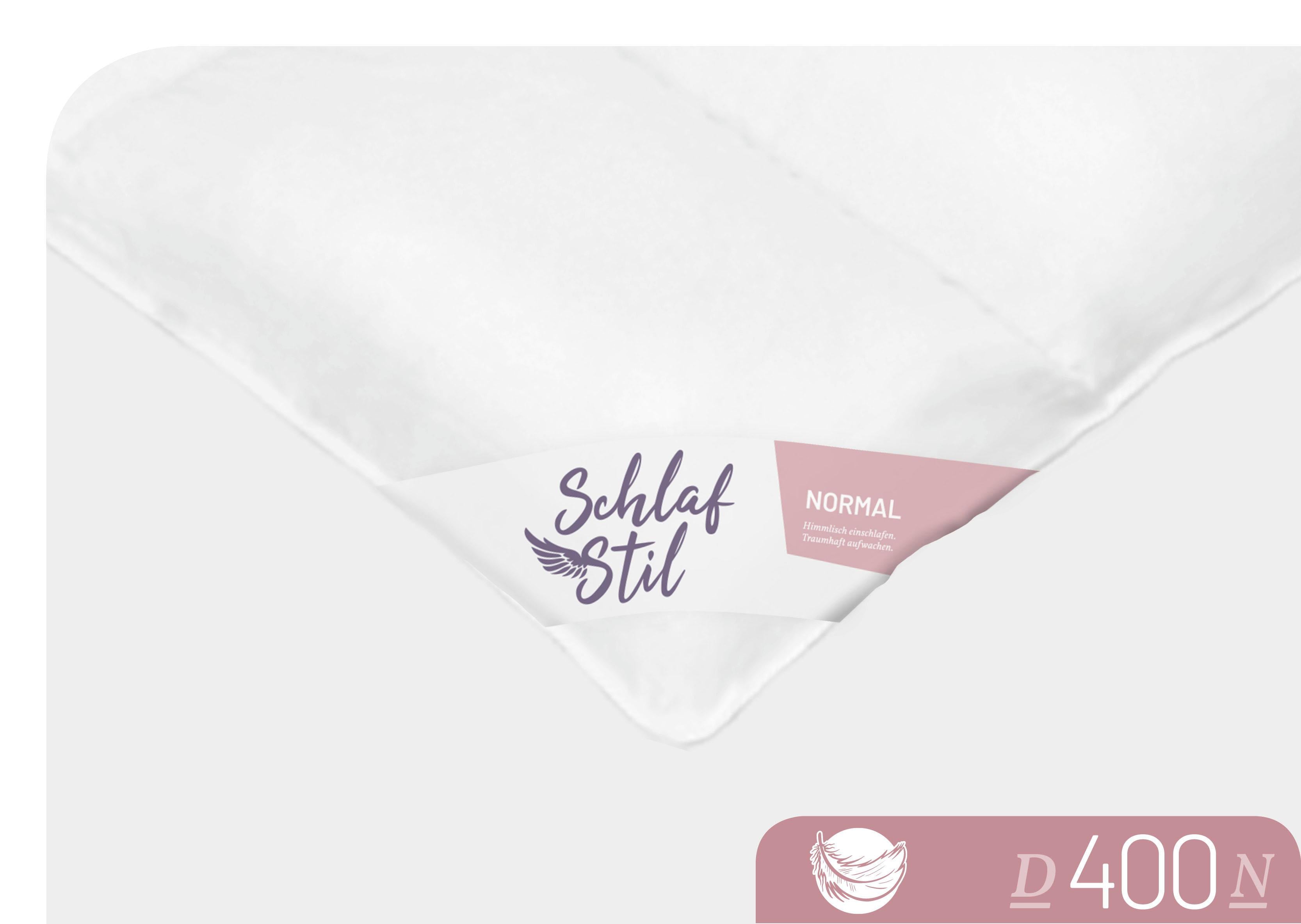 Thumbnail - Schlafstil Daunenbettdecke "D400" normal Füllung 90Daunen10Federn 1 Stk. tlg. hergestellt in Deutschland, allergikerfreu...