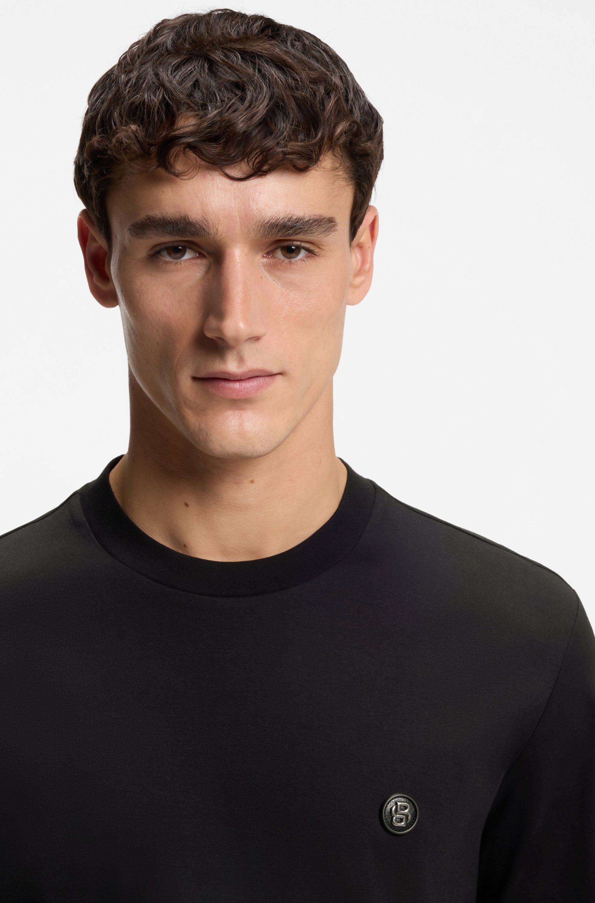 BOSS T-Shirt »C-Taut« Regular Fit, reine Baumwolle, BOSS-Logo