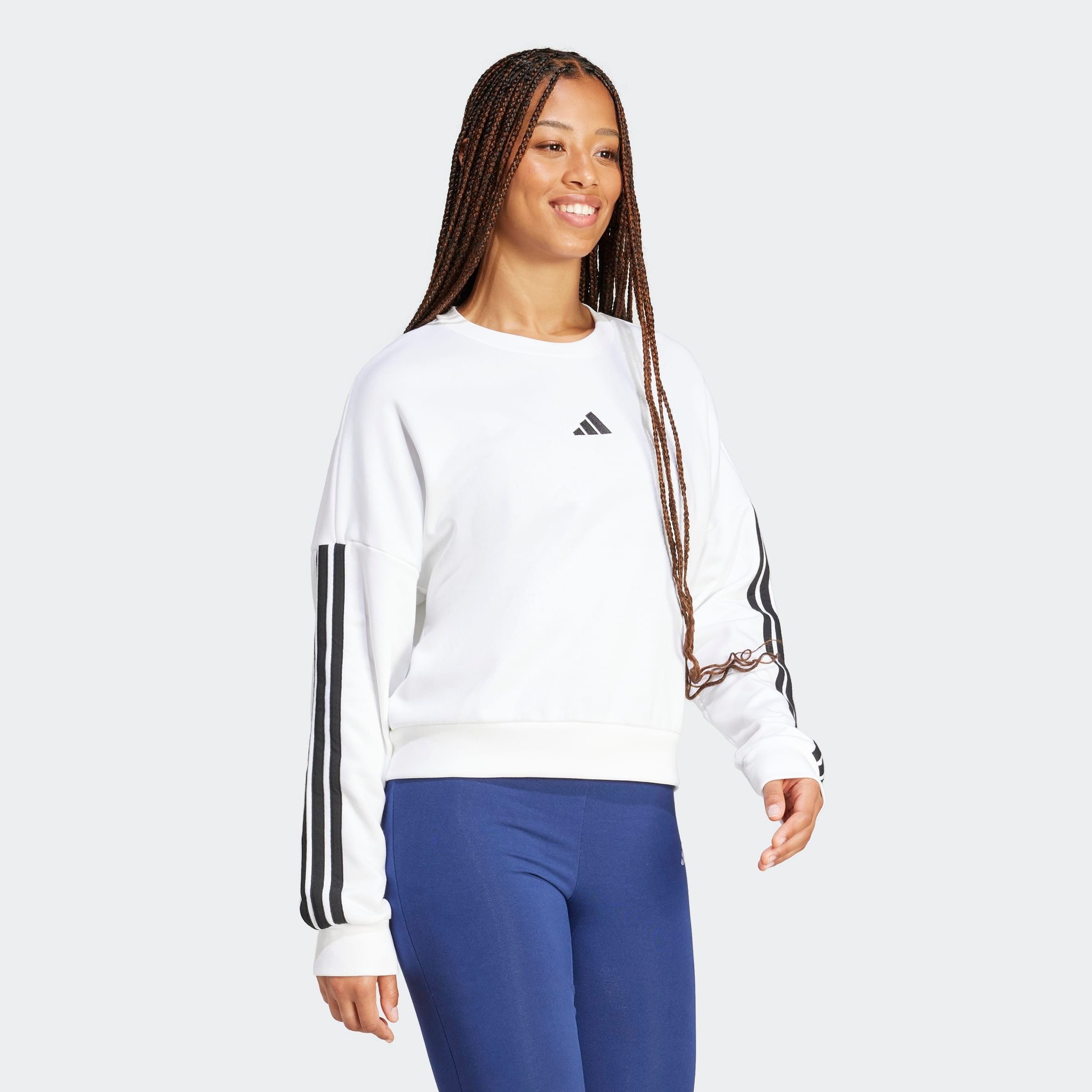 adidas Sportswear Sweatshirt "ESSENTIALS 3-STREIFEN FRENCH TERRY" günstig online kaufen
