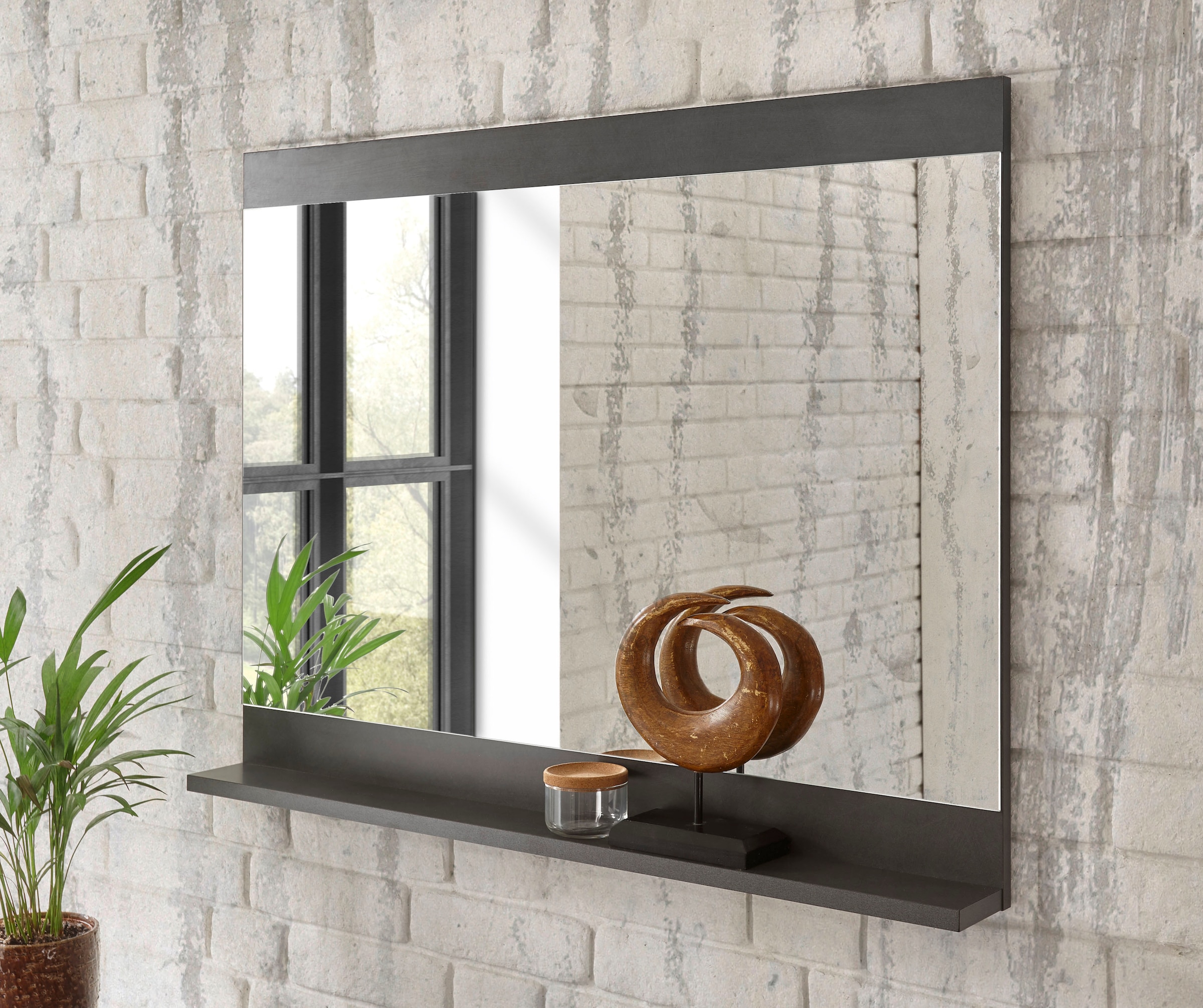 Home affaire Wandspiegel "Brooklyn, moderner Spiegel, Garderobenspiegel" un günstig online kaufen