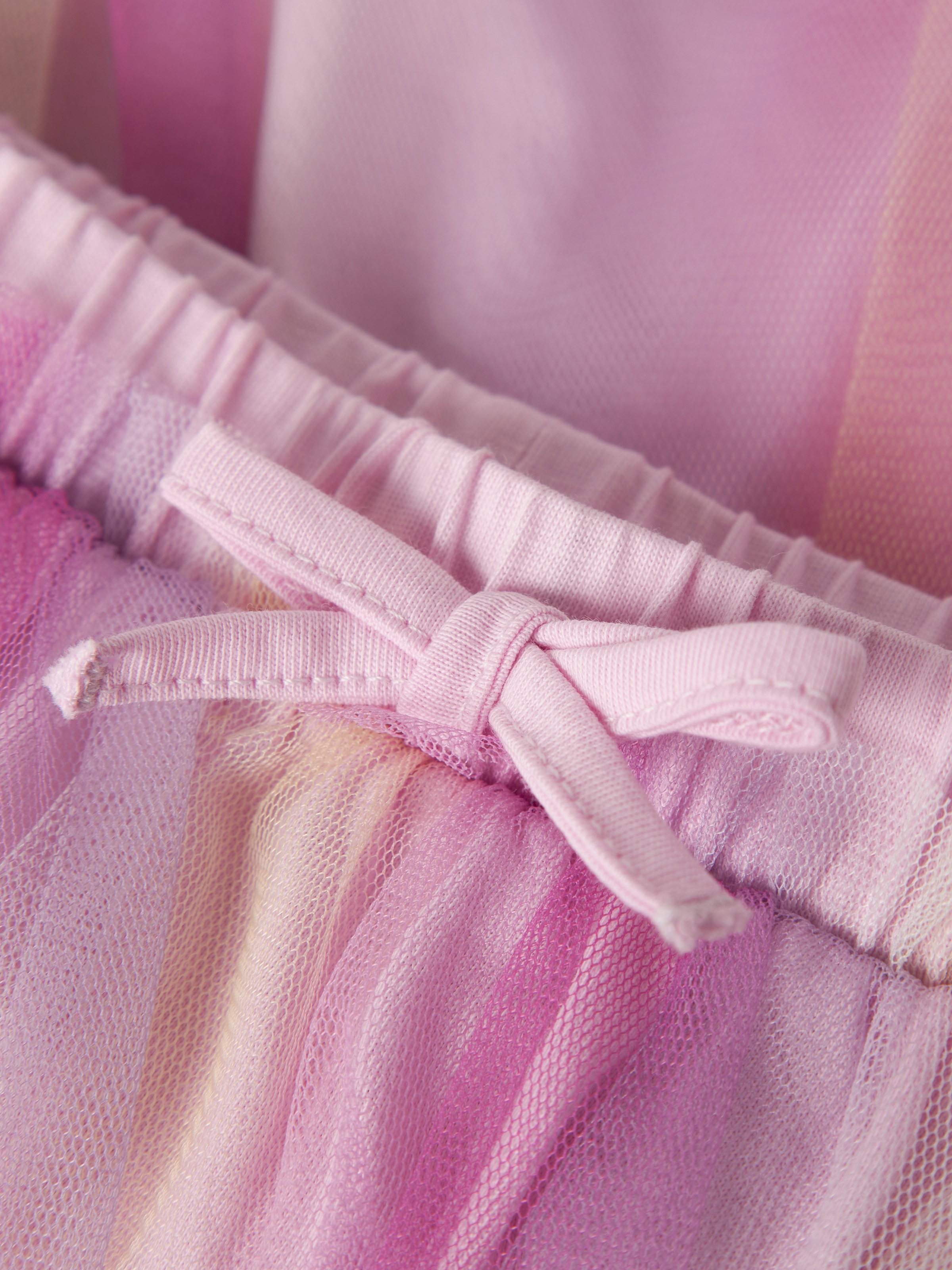 Minirock NAME IT "NMFDOTIANA SKIRT", Mädchen, Gr. 122, pirouette, Tüll, Obermaterial: 100% Polyester, gestreift, Basic mini, Röcke Minirock 4