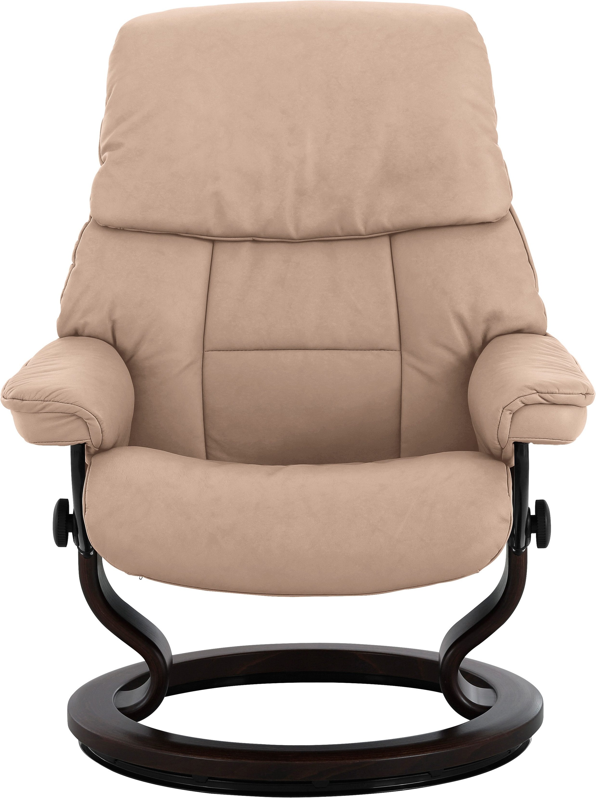 Relaxsessel STRESSLESS "Ruby", beige (sand paloma), B:79cm H:98cm T:76cm, Leder PALOMA: Paloma ist ein durchgefärbtes Semianilin-Möbelleder mit natürlicher Narbung. Es wurde mit einer leichten Oberflächenbehandlung versehen, um es beständiger zu machen. P 6