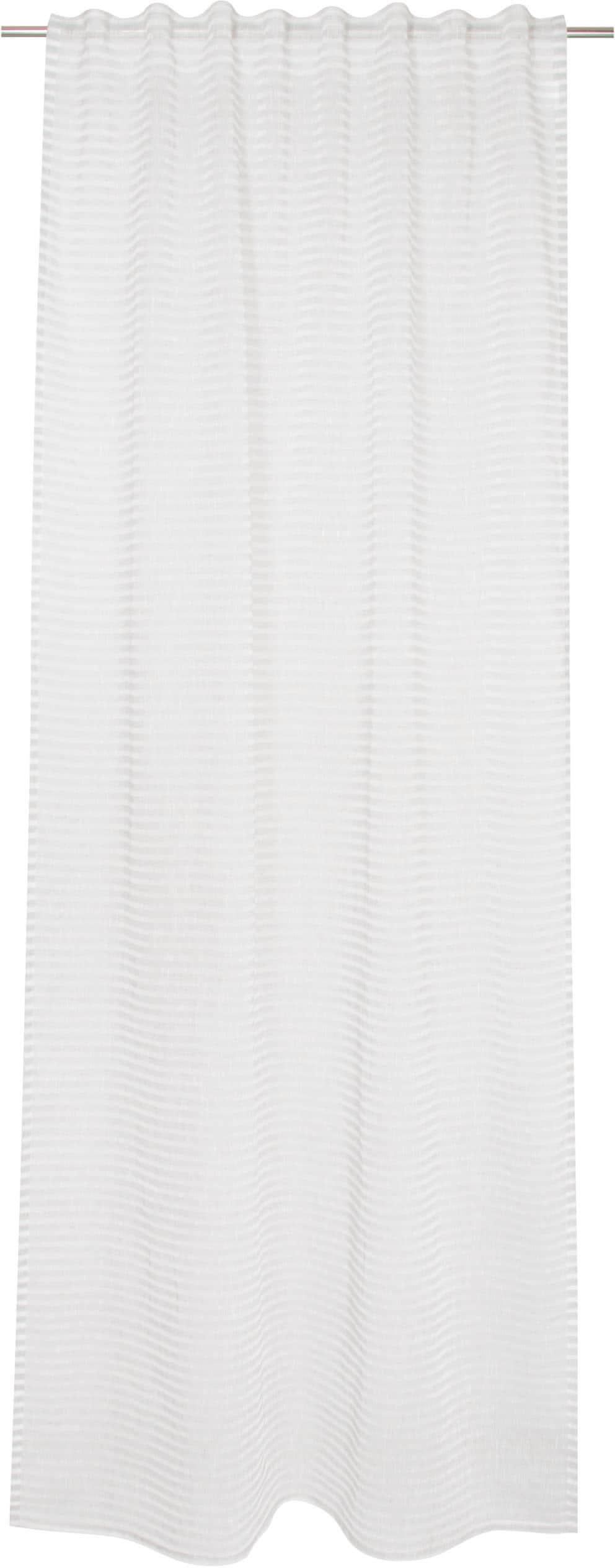 TOM TAILOR HOME Vorhang »Natural Stripe«, (1 St.), transparent