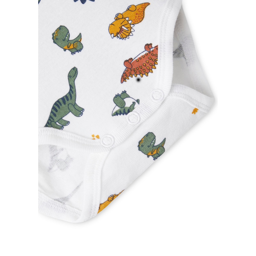 Name It Langarmbody »NBMBODY 3P LS LAUREL WREATH DINO«, (Packung, 3 tlg.)