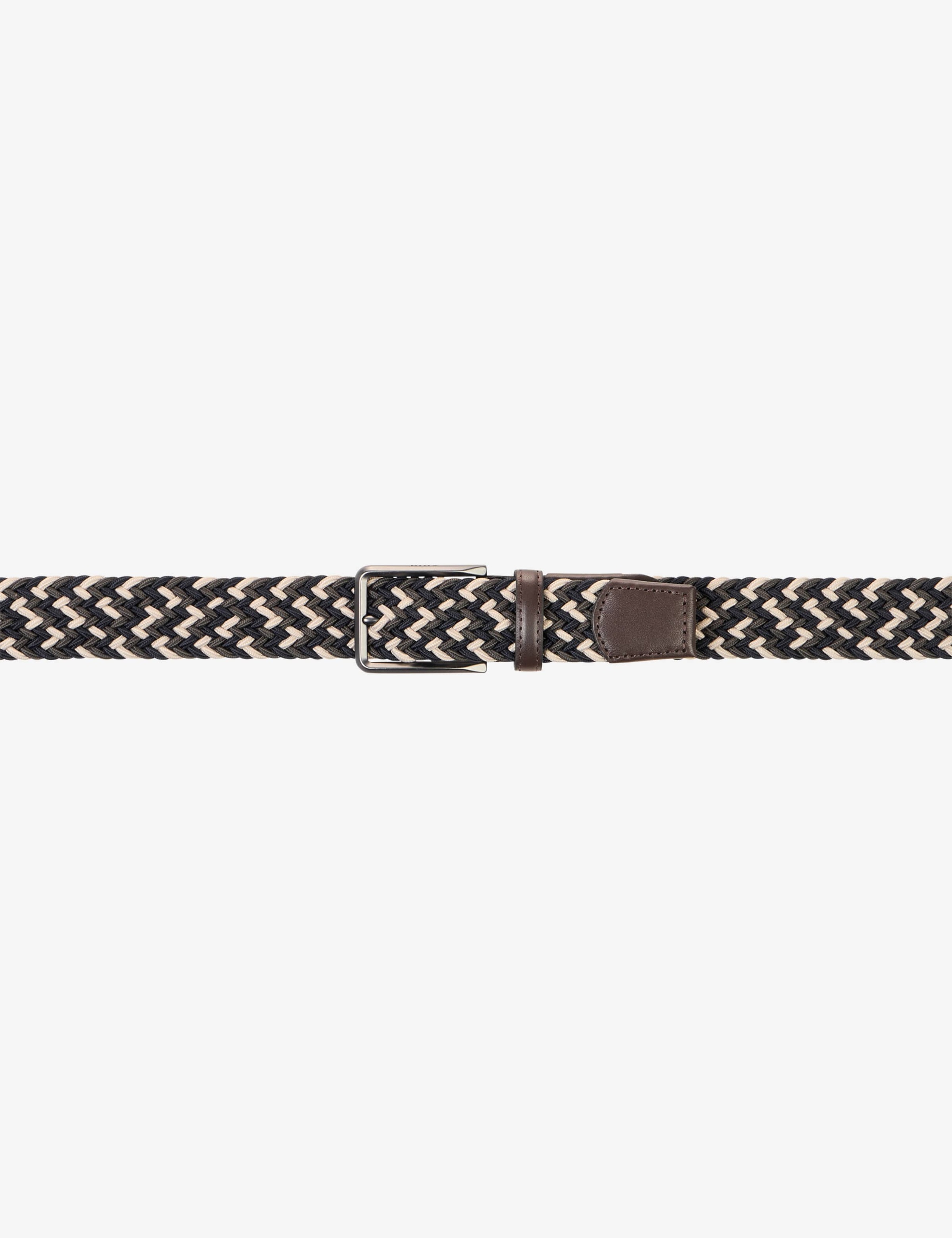 "Ledergürtel BRAX ""Style HERRENGÜRTEL"", Herren, Gr. 110, dunkelbraun, Elasthan, Kunstfaser, Leder, Gürtel Ledergürtel"