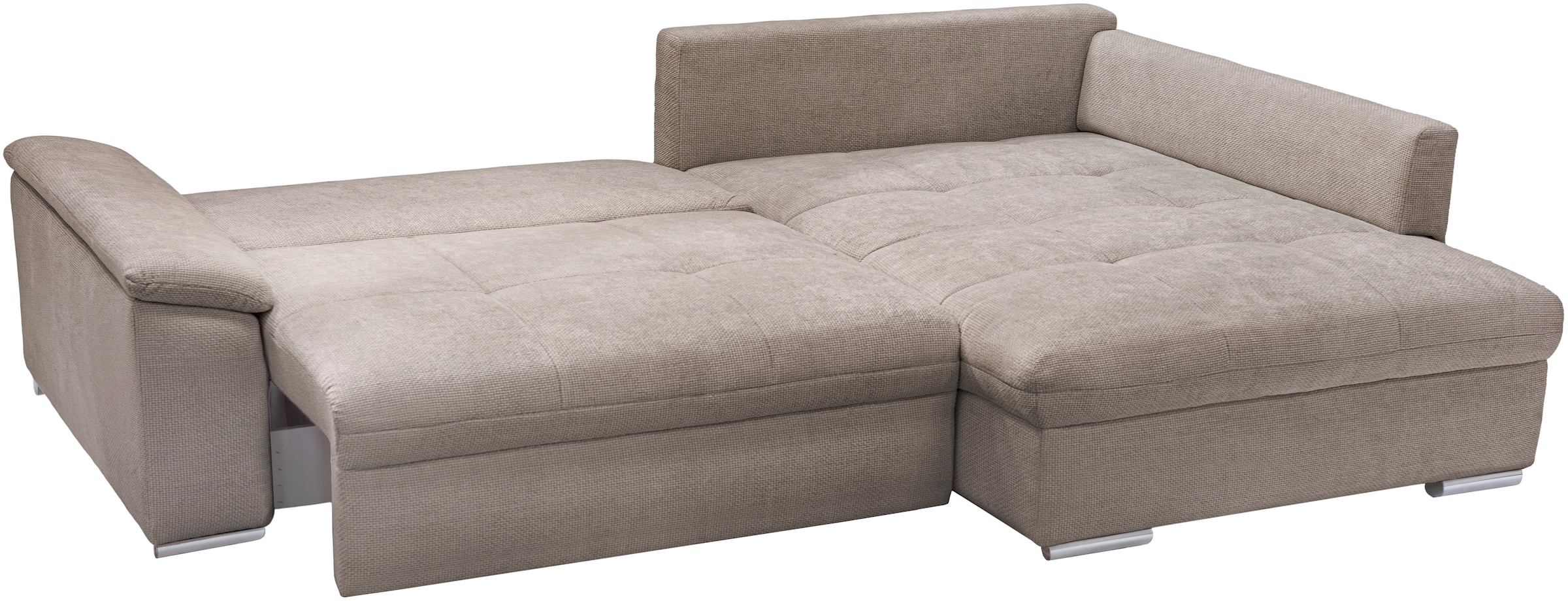 exxpo - sofa fashion Ecksofa »Casa Grande inkl. Bettfunktion, Bettkasten, OTTOs Choice, bequem«, L-Form, guter Sitzkomfort, grioße Liegefläche