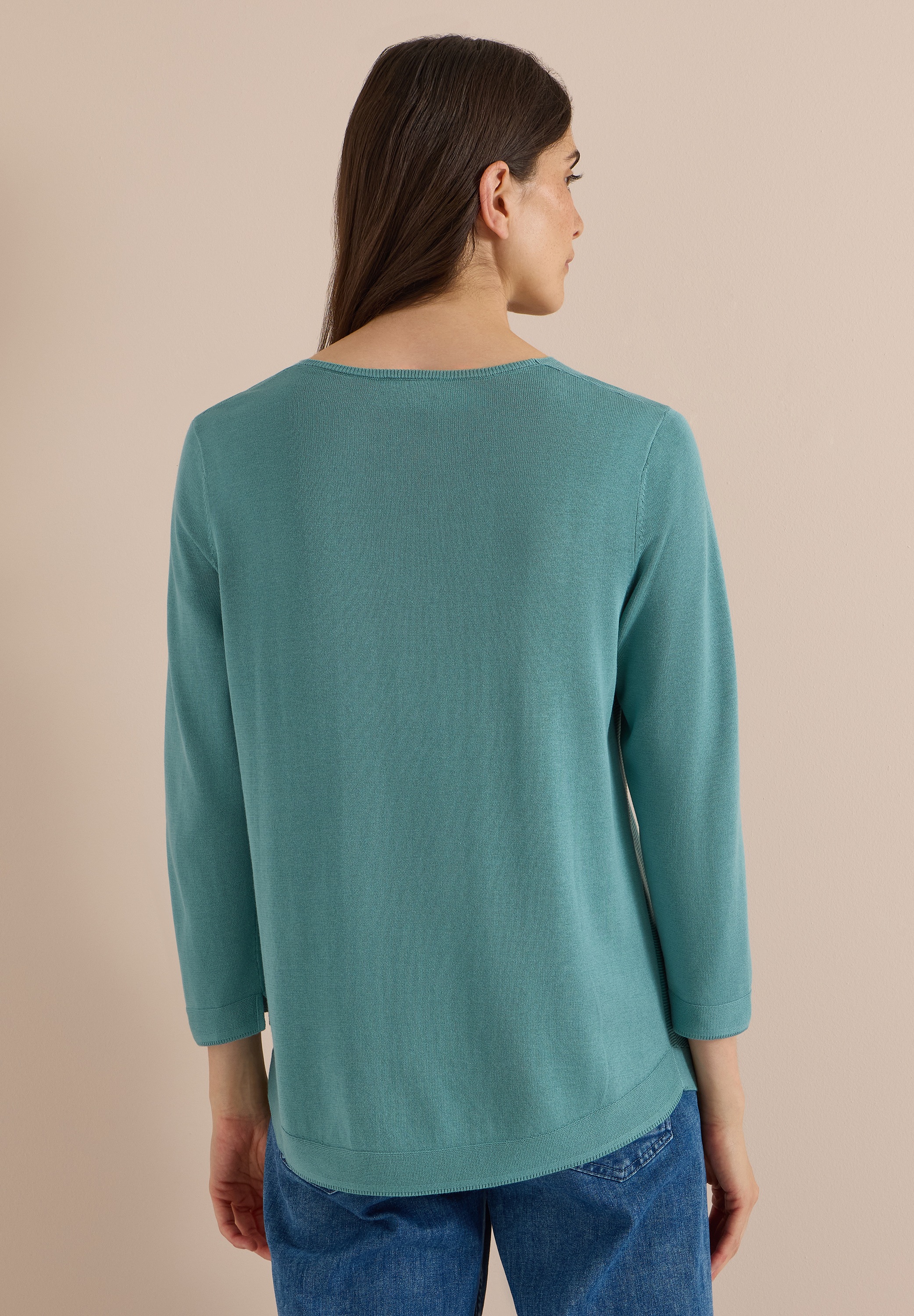 Cecil V-Ausschnitt-Pullover im soften Baumwoll-Mix