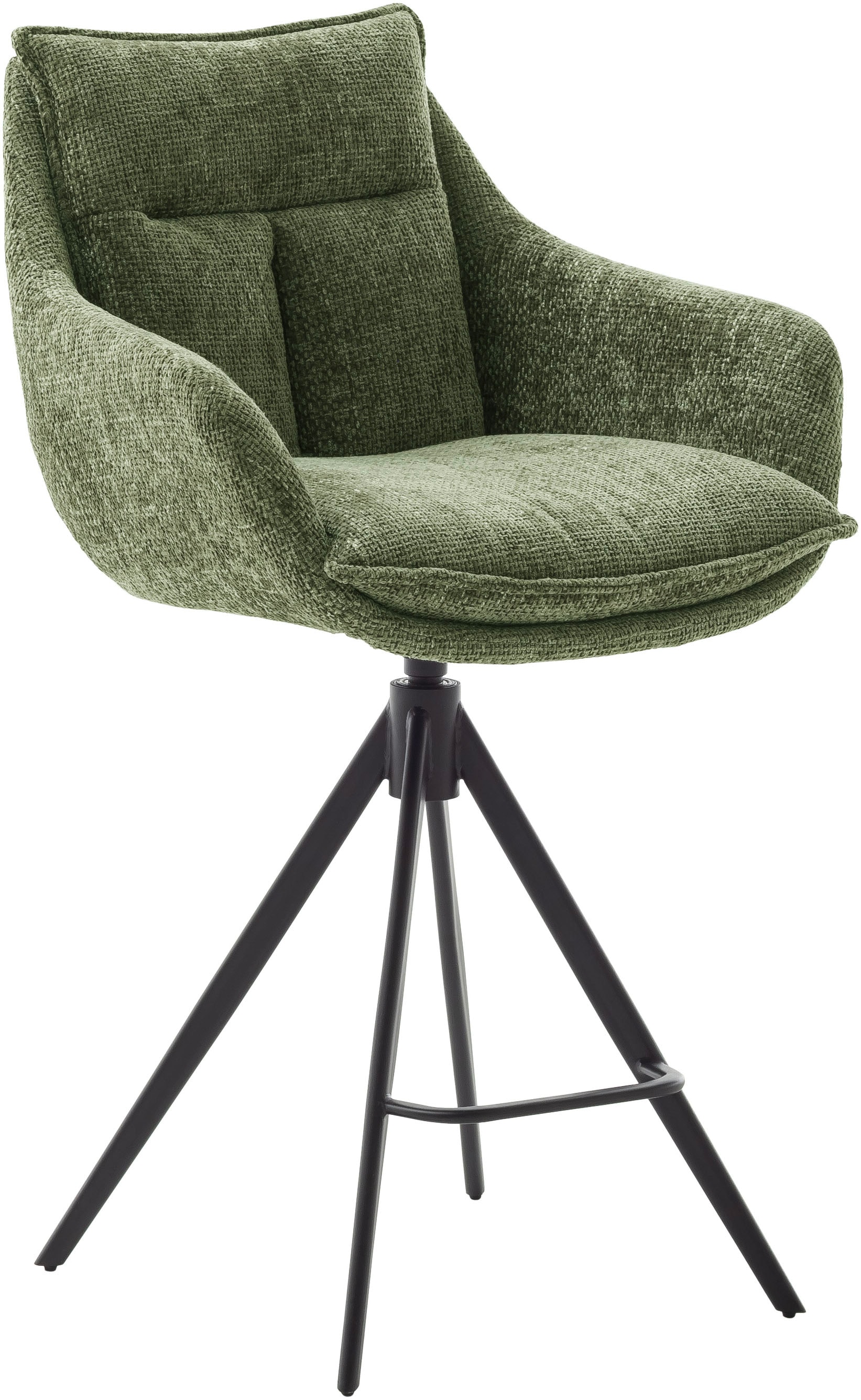 MCA furniture Bistrostuhl »Parker Tresenstuhl mit Armlehnen Tresenhocker«, (Set), 2 St., Struktur weich, Barhocker,Barmoebel,Barstuhl,360° drehbar,mit Lehne,belastbar 120 kg