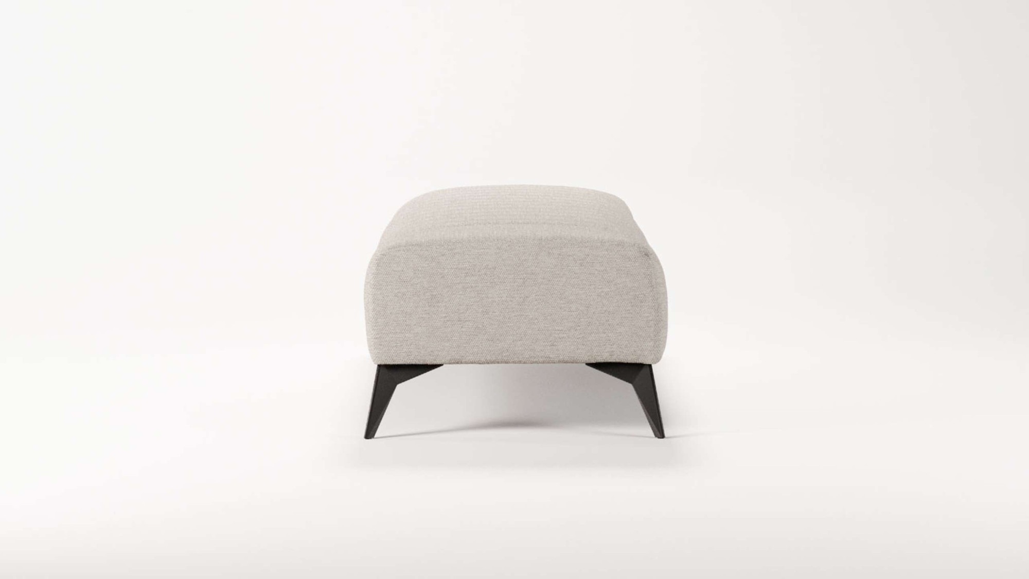 Places of Style Polsterhocker »MATTHEW Sitzhocker XXL, Maße B/T/H: 140/60/43 cm«, Steppung, belastbar bis 180 kg