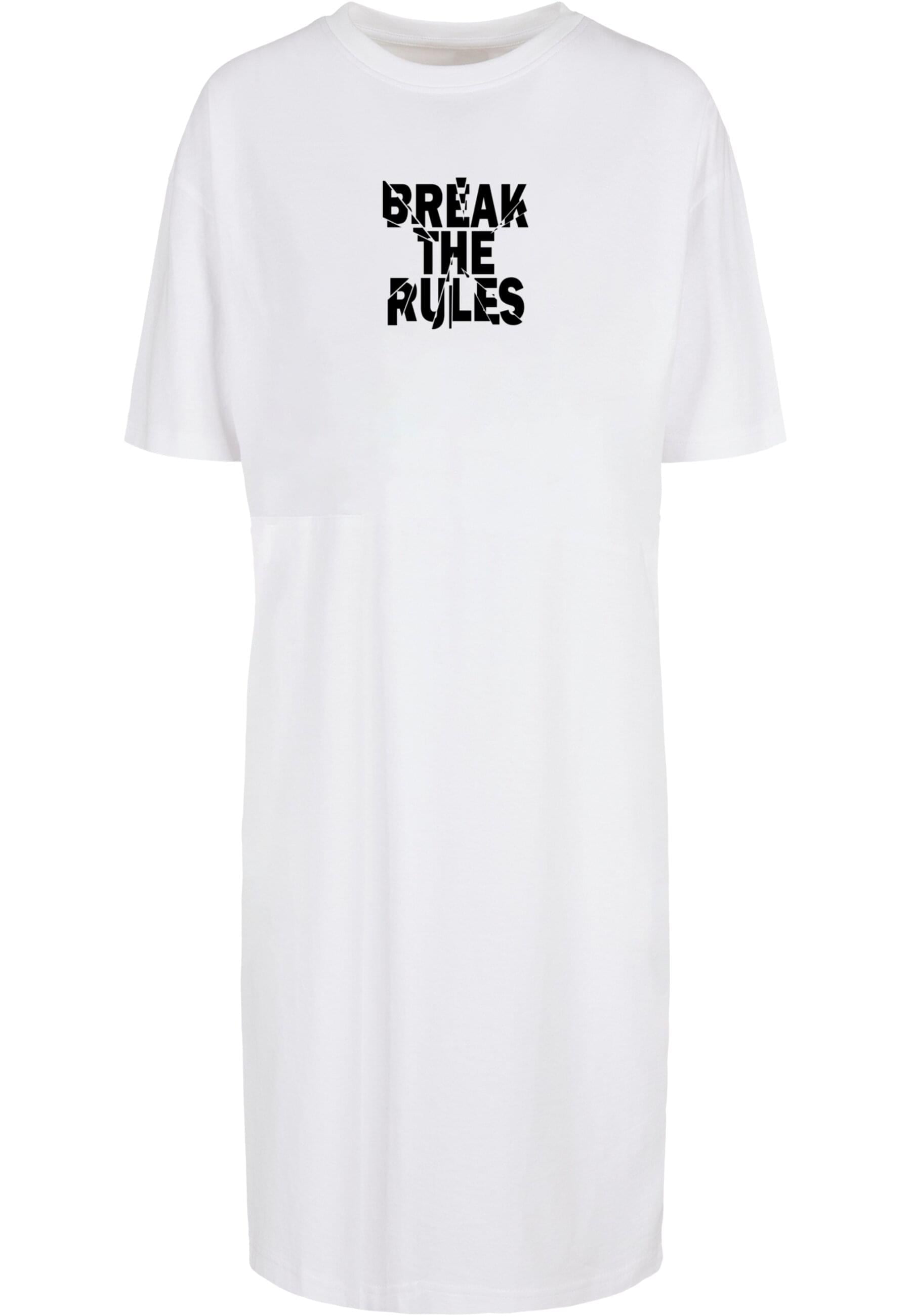 Merchcode Shirtkleid "Merchcode Damen Ladies Break The Rules 2 Oversized Sl günstig online kaufen