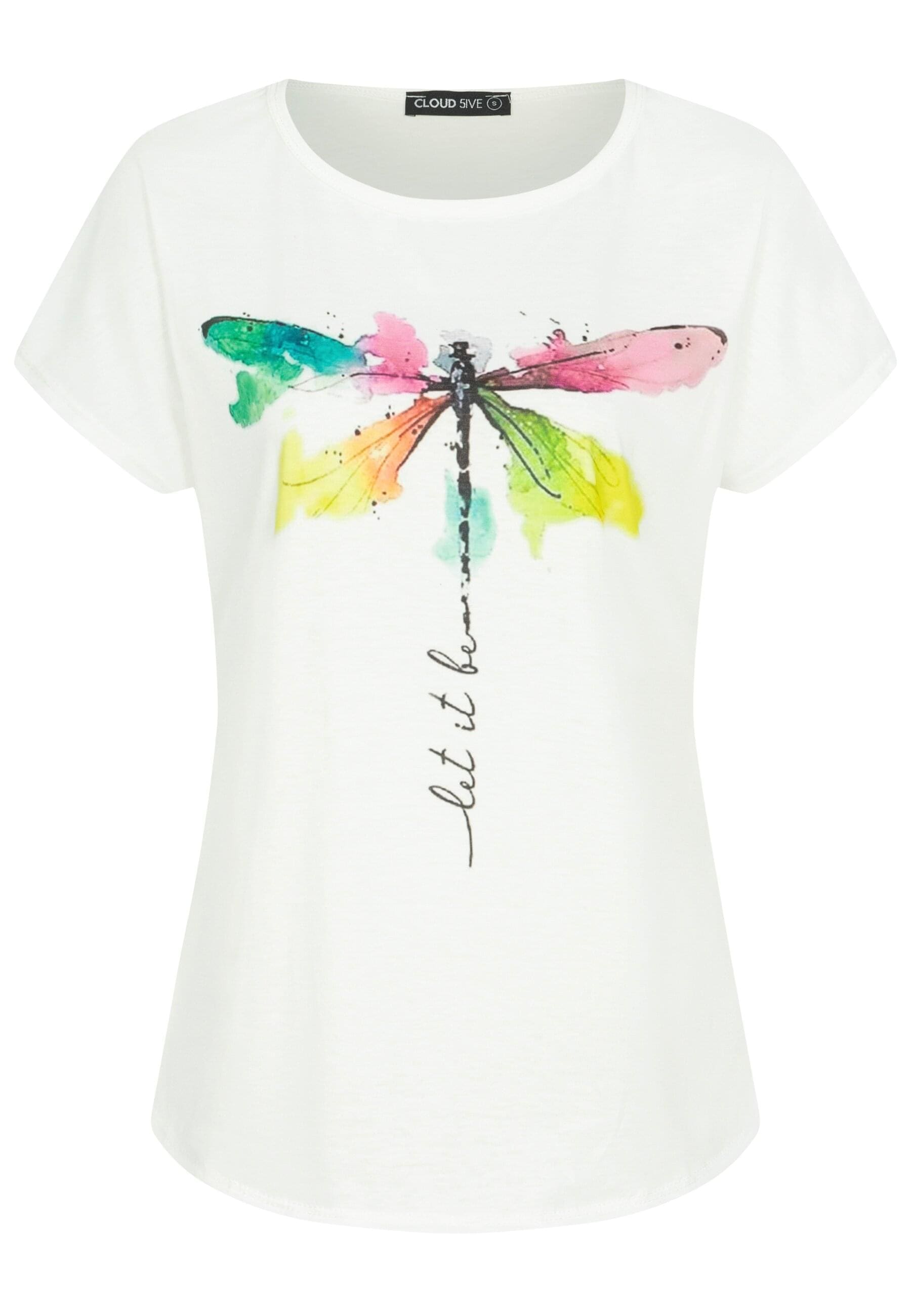 CLOUD 5IVE T-Shirt "CLOUD 5IVE Cloud5ive Damen Viskose T-Shirt mit Libellen günstig online kaufen