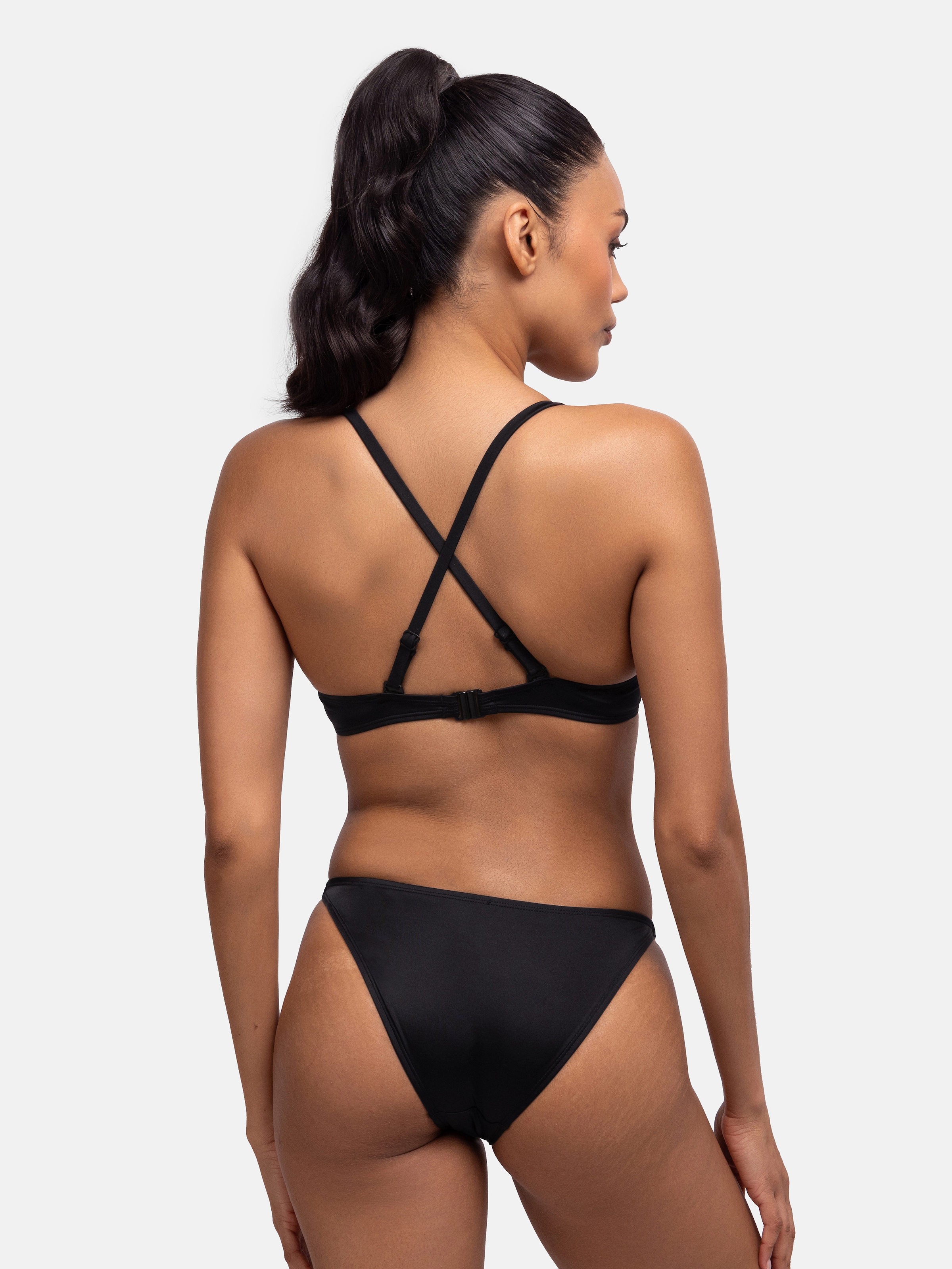 Dorina Filao Underwired Bandeau Bikini Top Black 80C 3