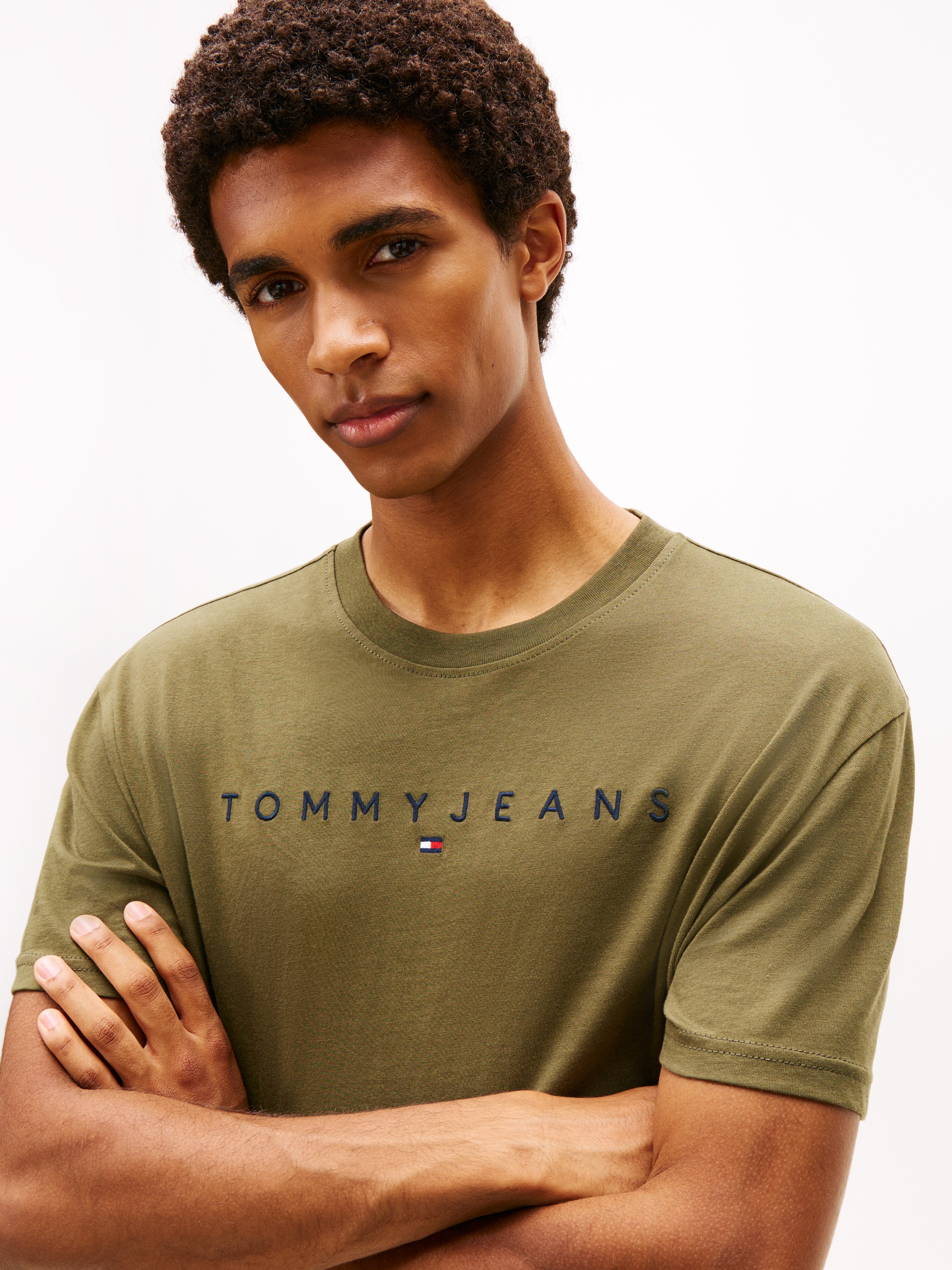 Tommy Jeans "TJM REG LINEAR LOGO TEE EXT" günstig online kaufen