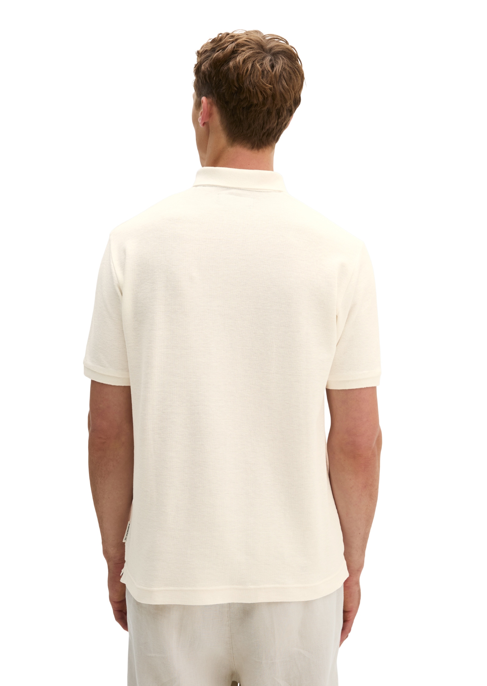 Marc O'Polo Poloshirt »aus Bio-Baumwolle und Leinen«