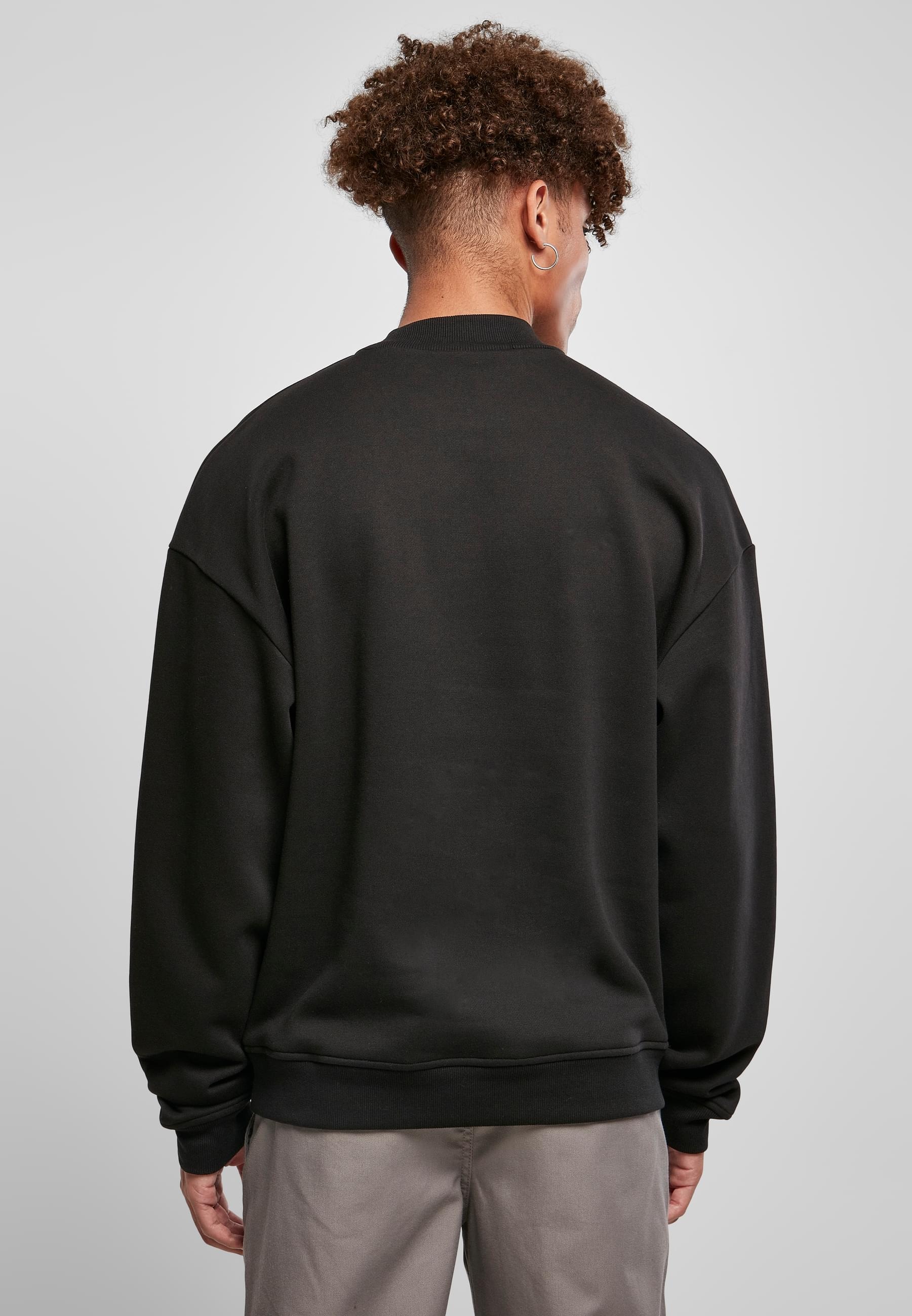 URBAN CLASSICS Rundhalspullover »Urban Classics Herren Mock Neck Crew«, (1 tlg.)