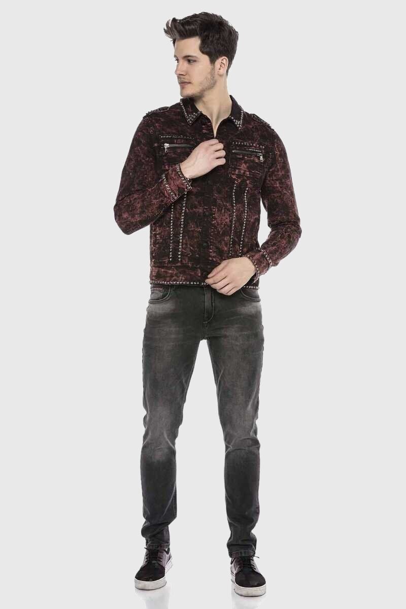 Cipo & Baxx Jeansjacke »Jacke«, ohne Kapuze, mit modischen Details
