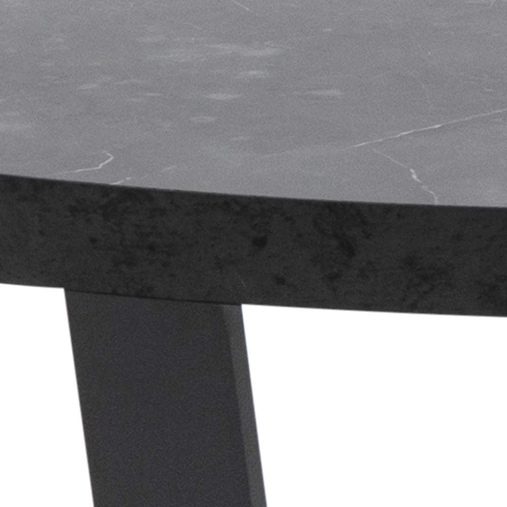 ACTONA GROUP Couchtisch »Amble«, (1 St.), Couchtisch, Kaffetisch, Beistelltisch, Schwarz, Marmormuster, rund