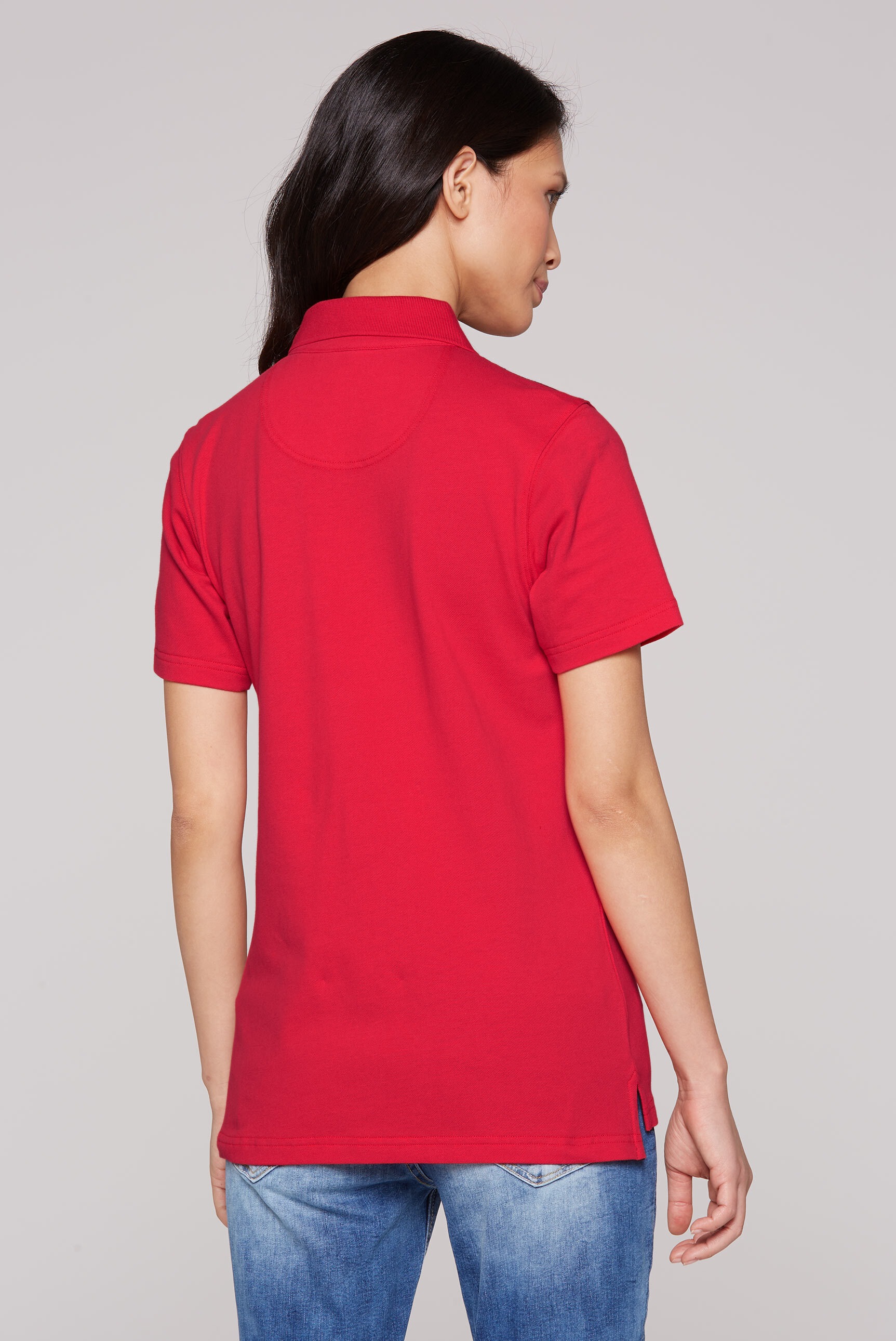 SOCCX Poloshirt, mit Seitenschlitze