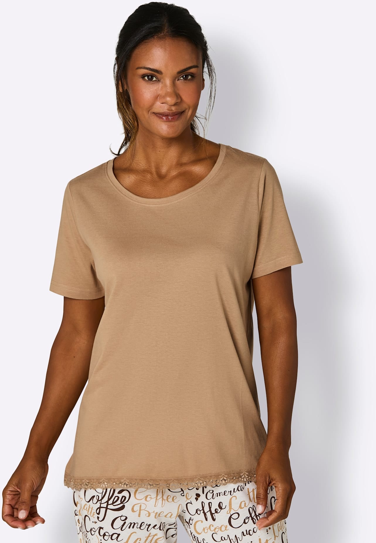 wäschepur Pyjamaoberteil "Schlafanzug-Shirt" 1 tlg. günstig online kaufen