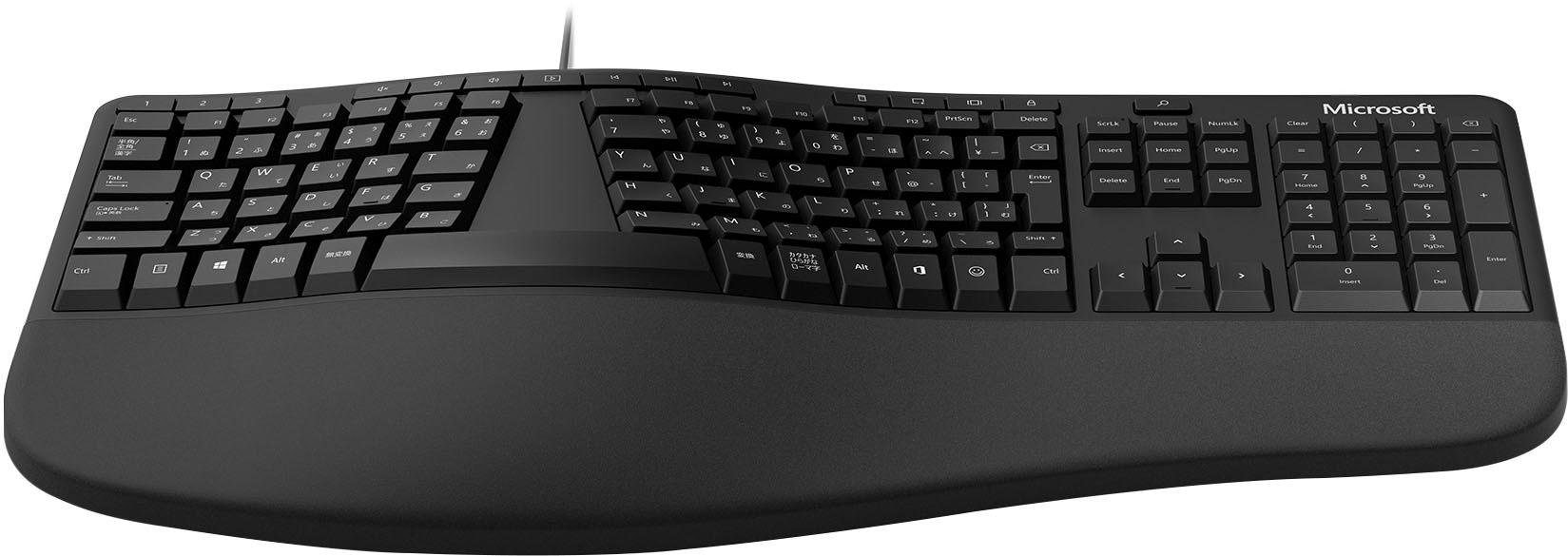 Microsoft ergonomische Tastatur »LXM-00006«, (ergonomische Form-USB-Anschluss)