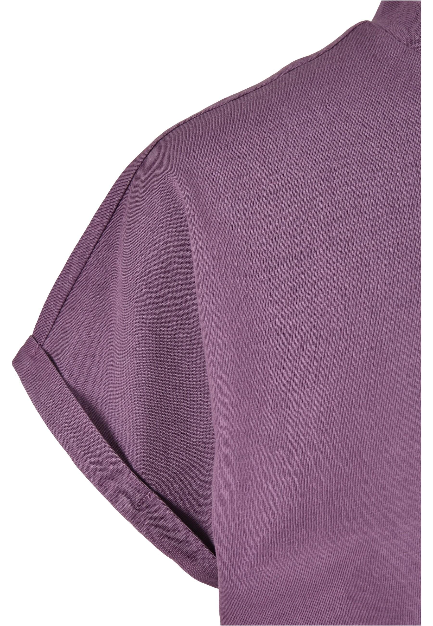 URBAN CLASSICS T-Shirt »Urban Classics Damen Ladies Short Pigment Dye Cut On Sleeve Tee«, (1 tlg.)