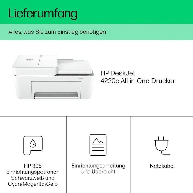 Instant Ink BAUR | HP HP 4220e«, Multifunktionsdrucker kompatibel »DeskJet