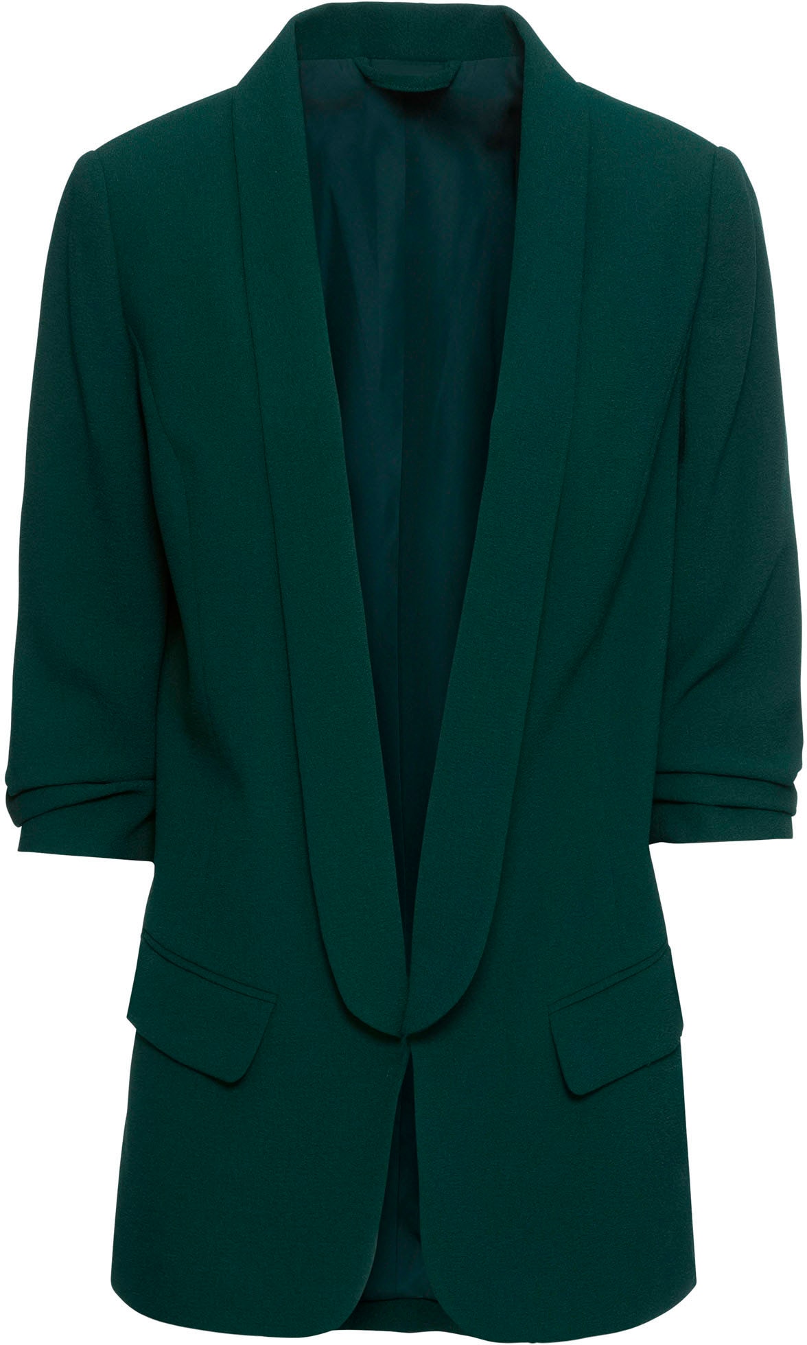 bonprix Longblazer festlicher Stil, taillierte Passform, aus Polyester und Elasthan