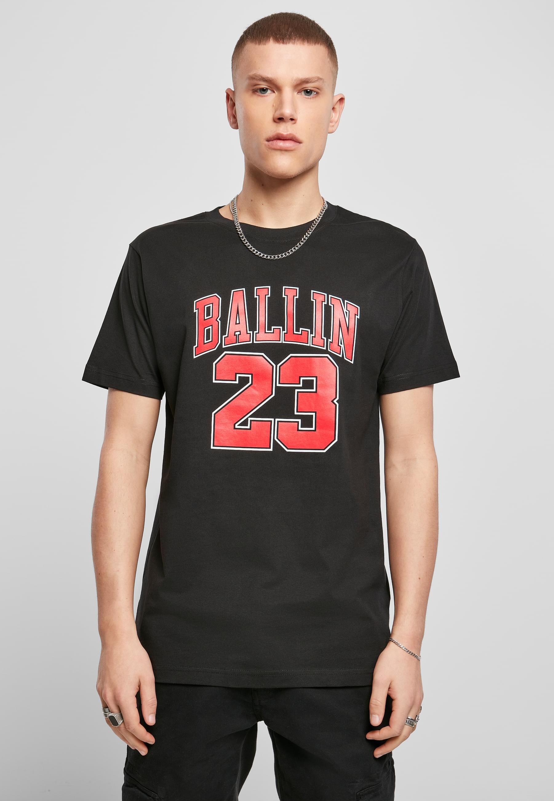 MisterTee Kurzarmshirt »MisterTee Herren Ballin 23 Tee«, (1 tlg.)
