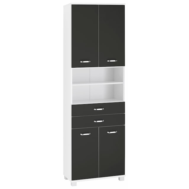 Schildmeyer Hochschrank »Colli«, Breite 60 cm, Badezimmerschrank mit  Metallgriffen, Ablageböden bestellen | BAUR